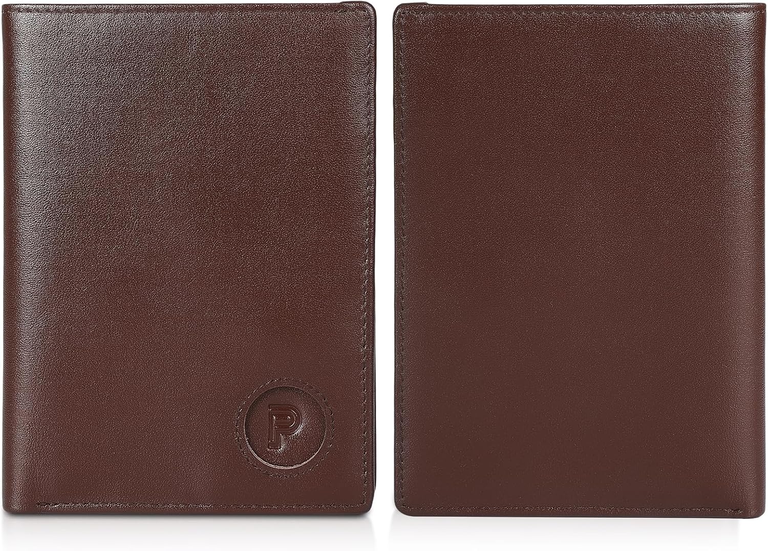 Leather Passport Holder with AirTag Slot – RFID Travel Wallet - Abbycart