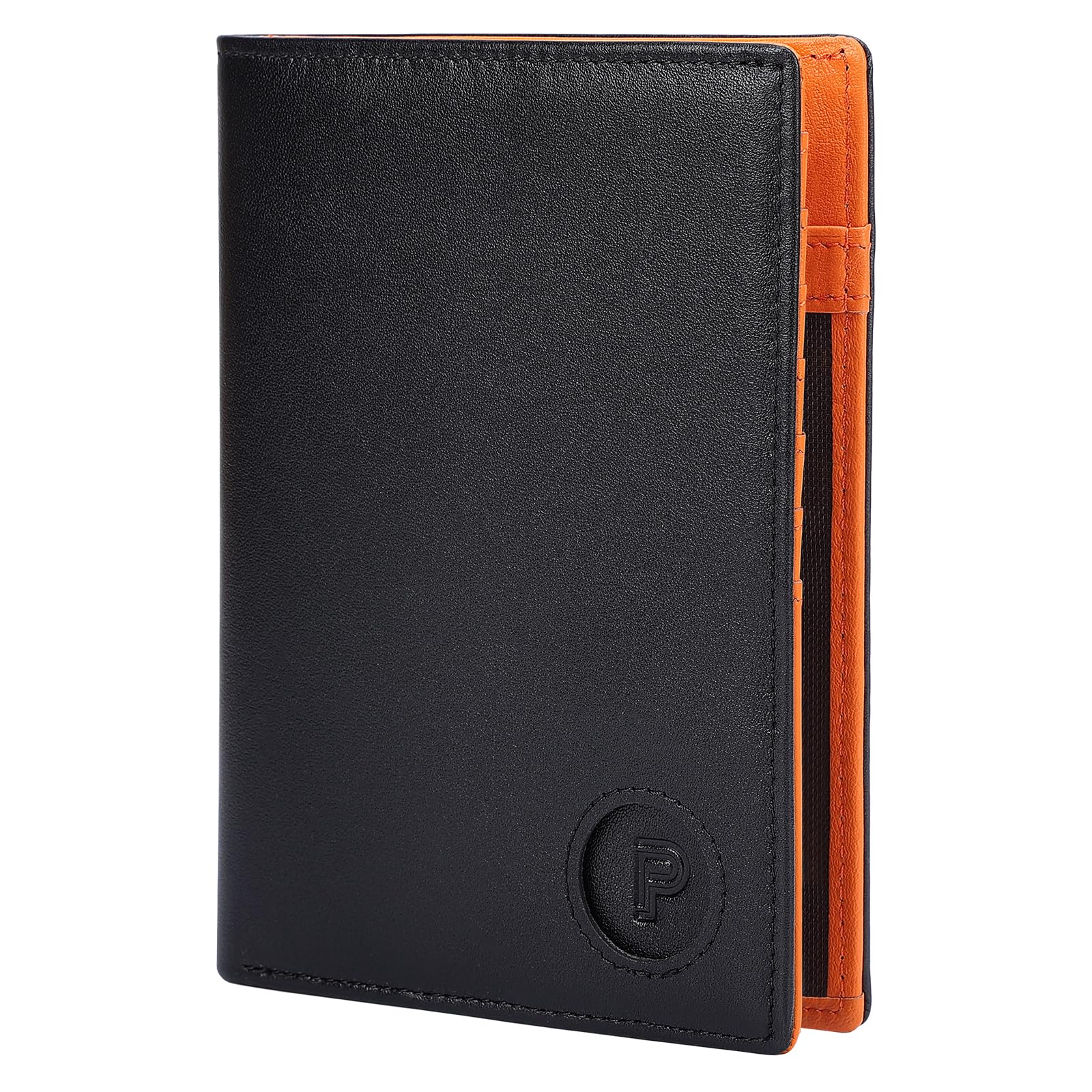 Leather Passport Holder with AirTag Slot – RFID Travel Wallet - Abbycart