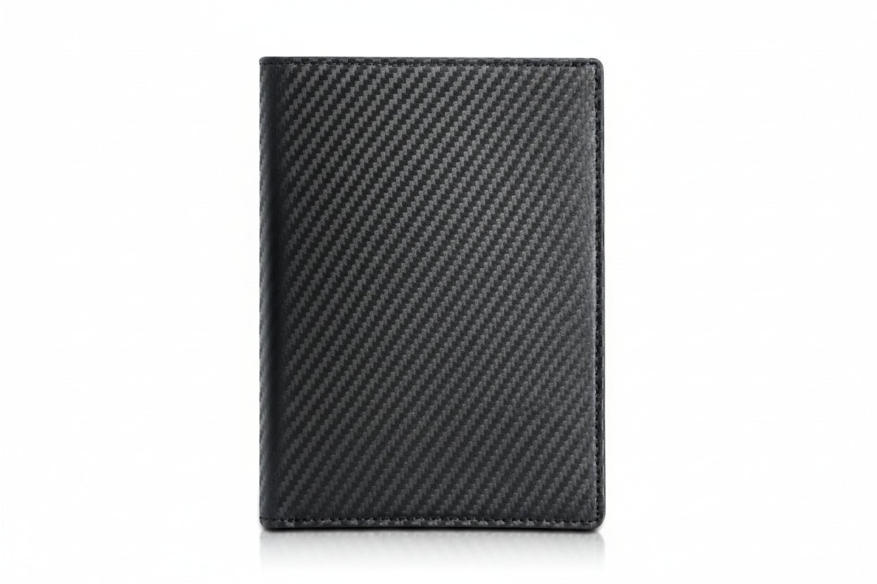 Leather Passport Holder with AirTag Slot – RFID Travel Wallet - Abbycart
