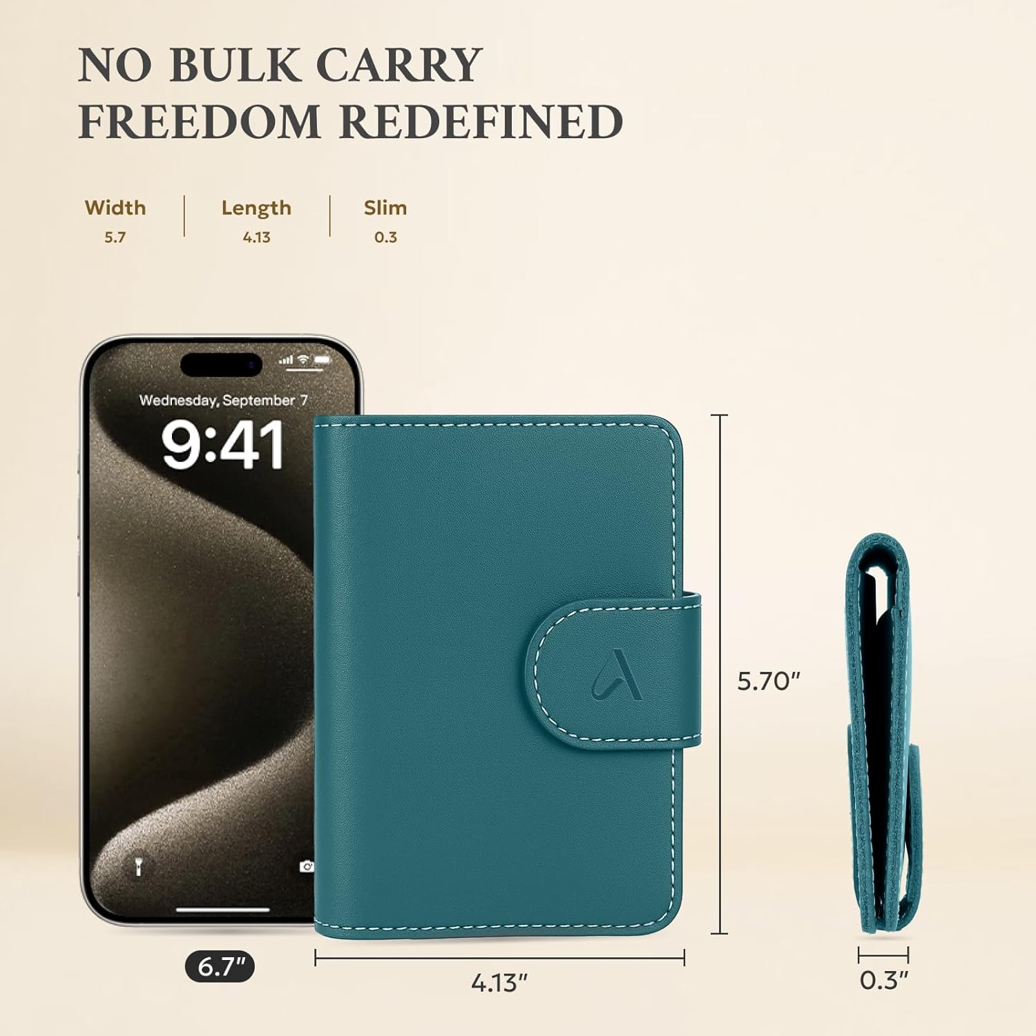Leather Passport Holder with AirTag Slot | RFID Travel Wallet - Abbycart