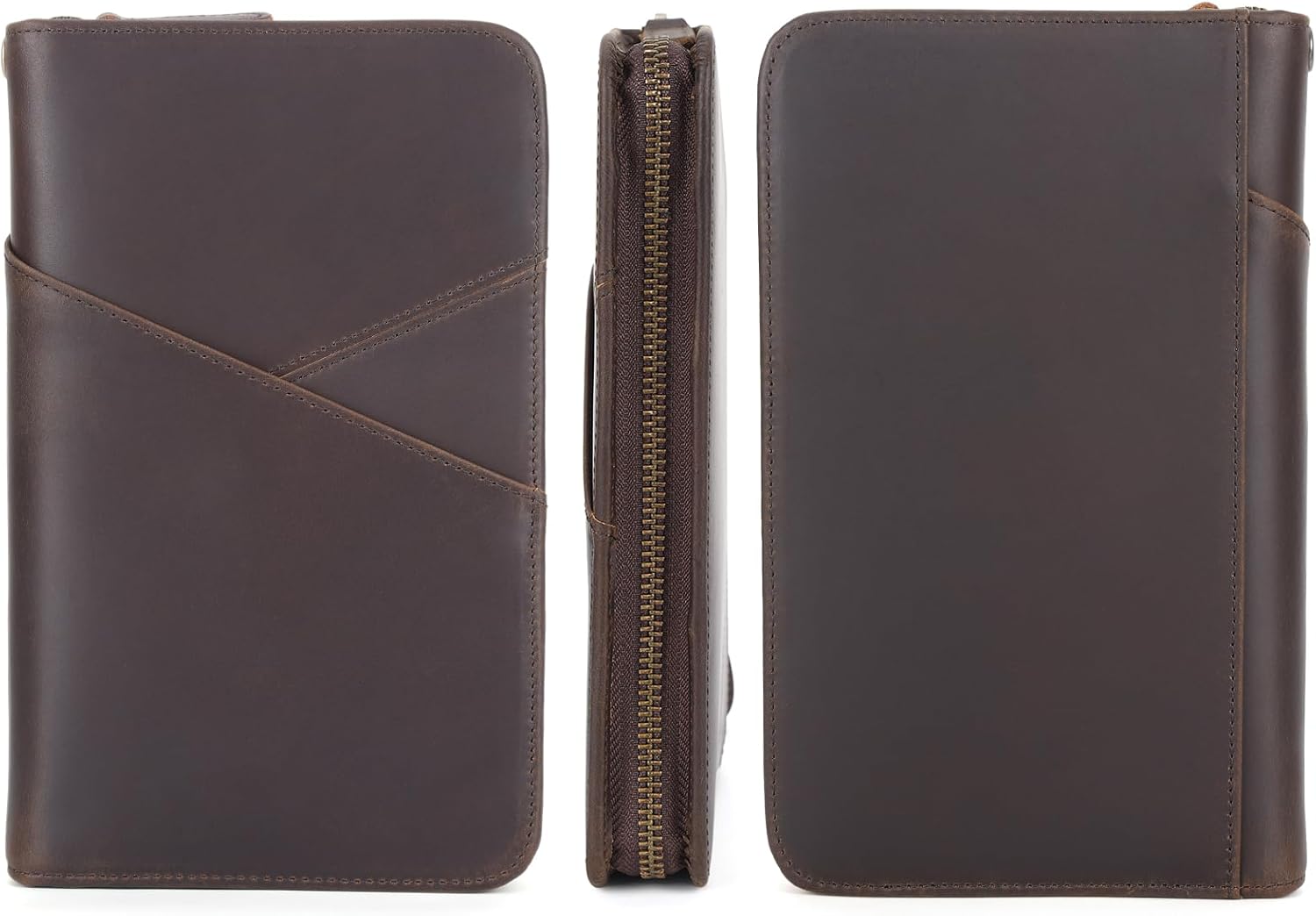 Leather Passport Wallet AirTag - Abbycart