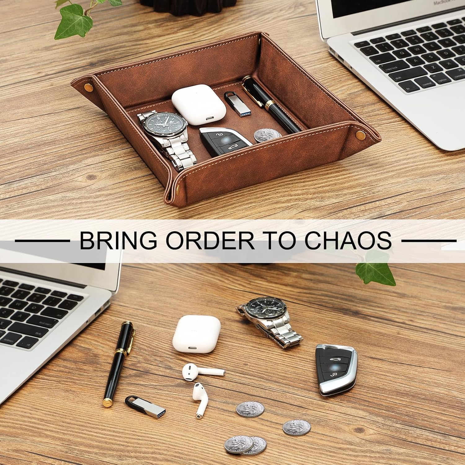 Leather Valet Tray - Abbycart