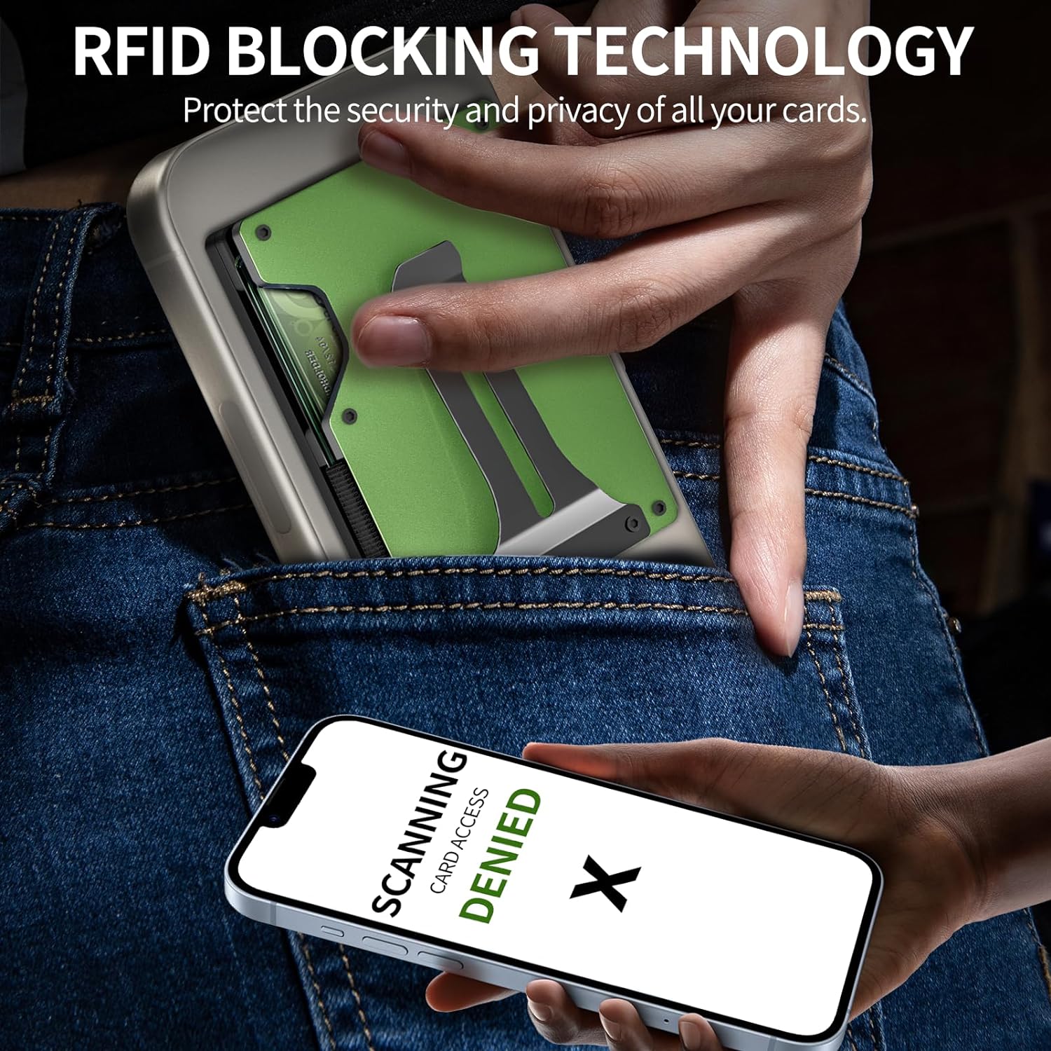 Magnetic RFID Wallet for iPhone 15/14/13/12 - Secure MagSafe Card Holder with AirTag Slot - Abbycart