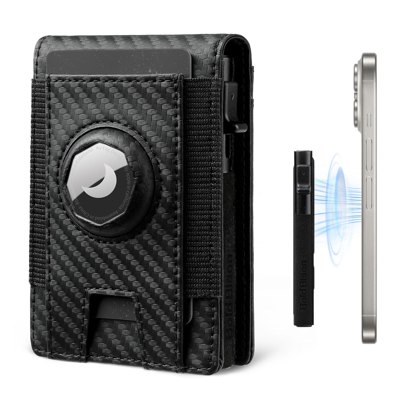 MagSafe AirTag Wallet for Men – Slim RFID Leather Holder - Abbycart
