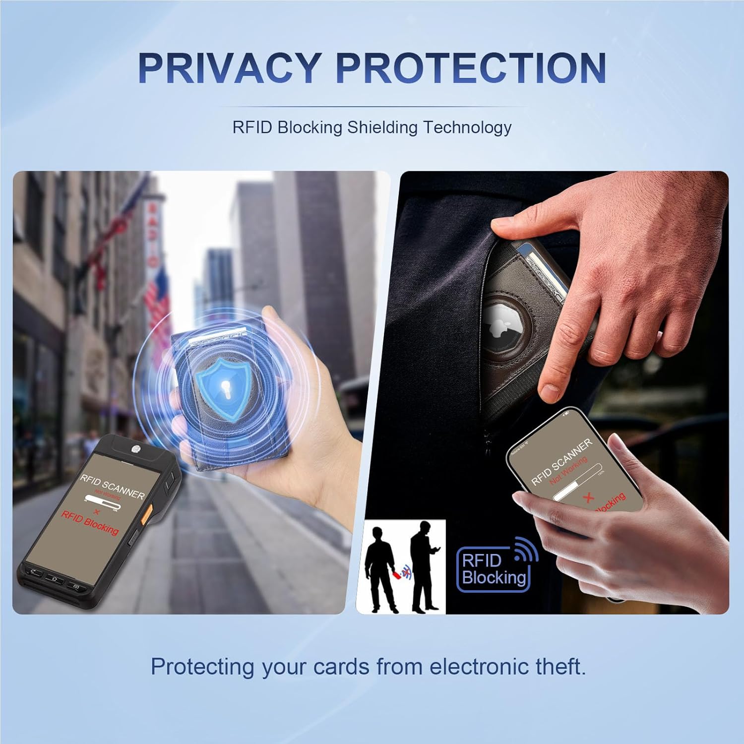 MagSafe AirTag Wallet for Men – Slim RFID Leather Holder - Abbycart