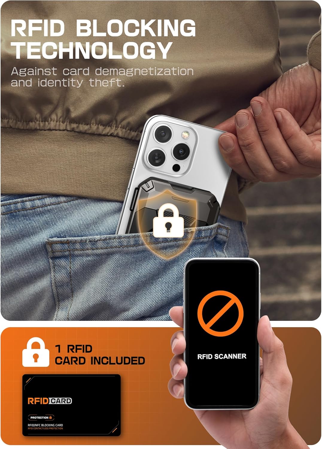 MagSafe AirTag Wallet & Phone Stand – RFID Card Holder - Abbycart