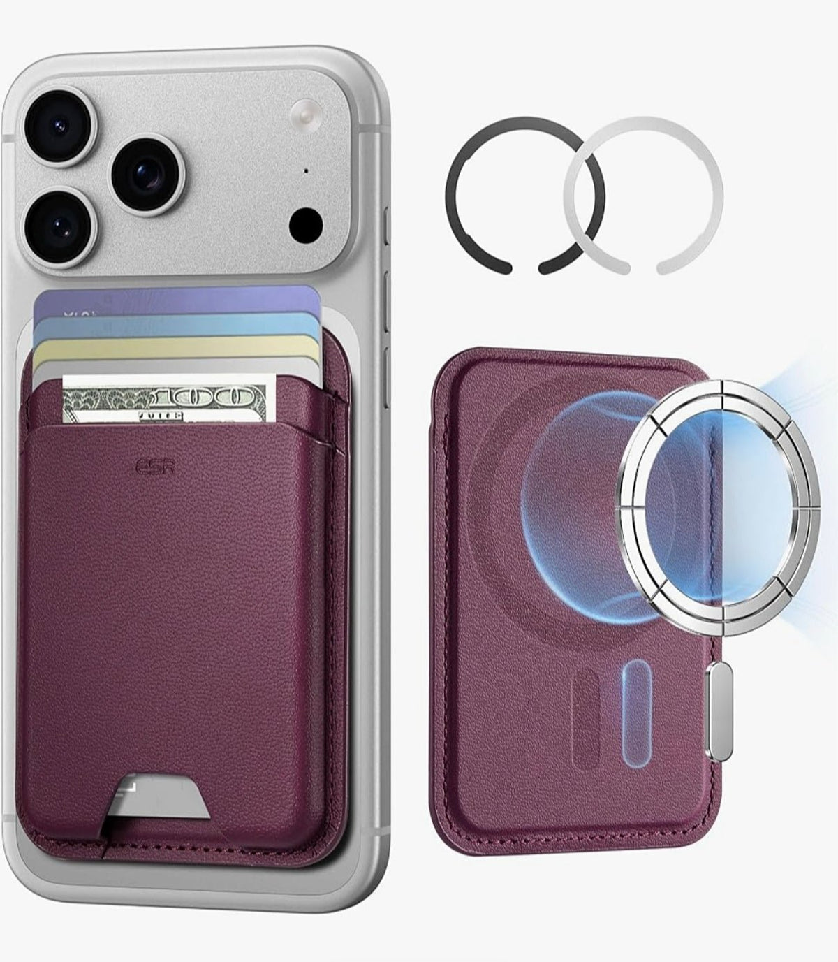 MagSafe Wallet Card Holder RFID Blocking Slim Magnetic Wallet