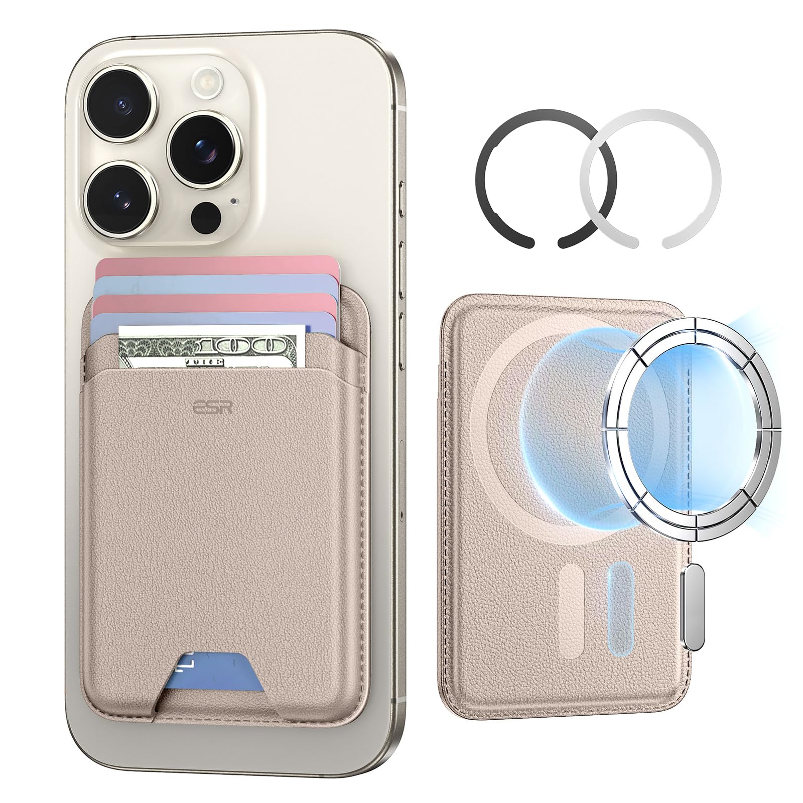 MagSafe Wallet Card Holder RFID Blocking Slim Magnetic Wallet