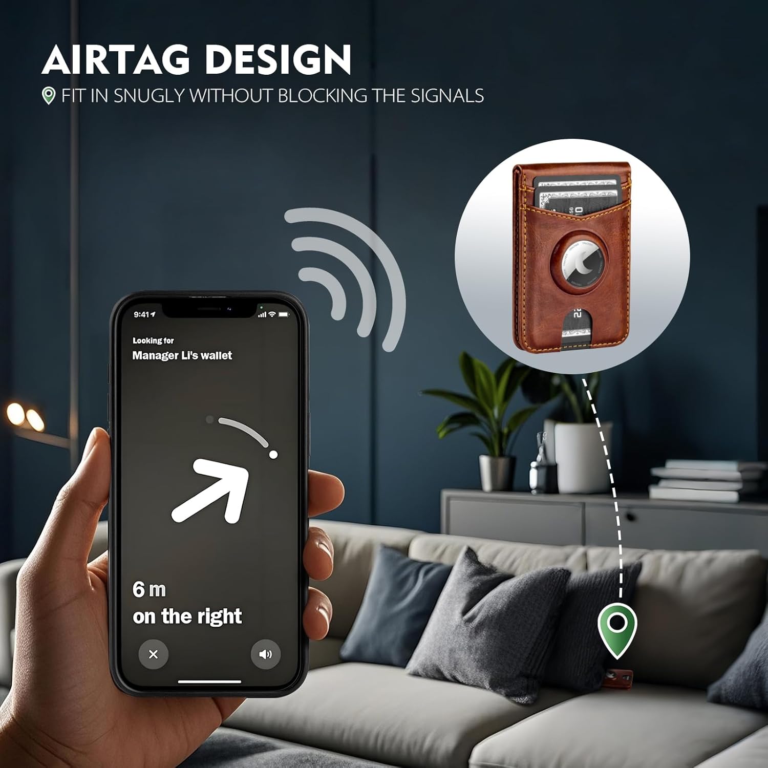 MagSafe Wallet Case iPhone 16 Pro Max – RFID, AirTag, Kickstand - Abbycart