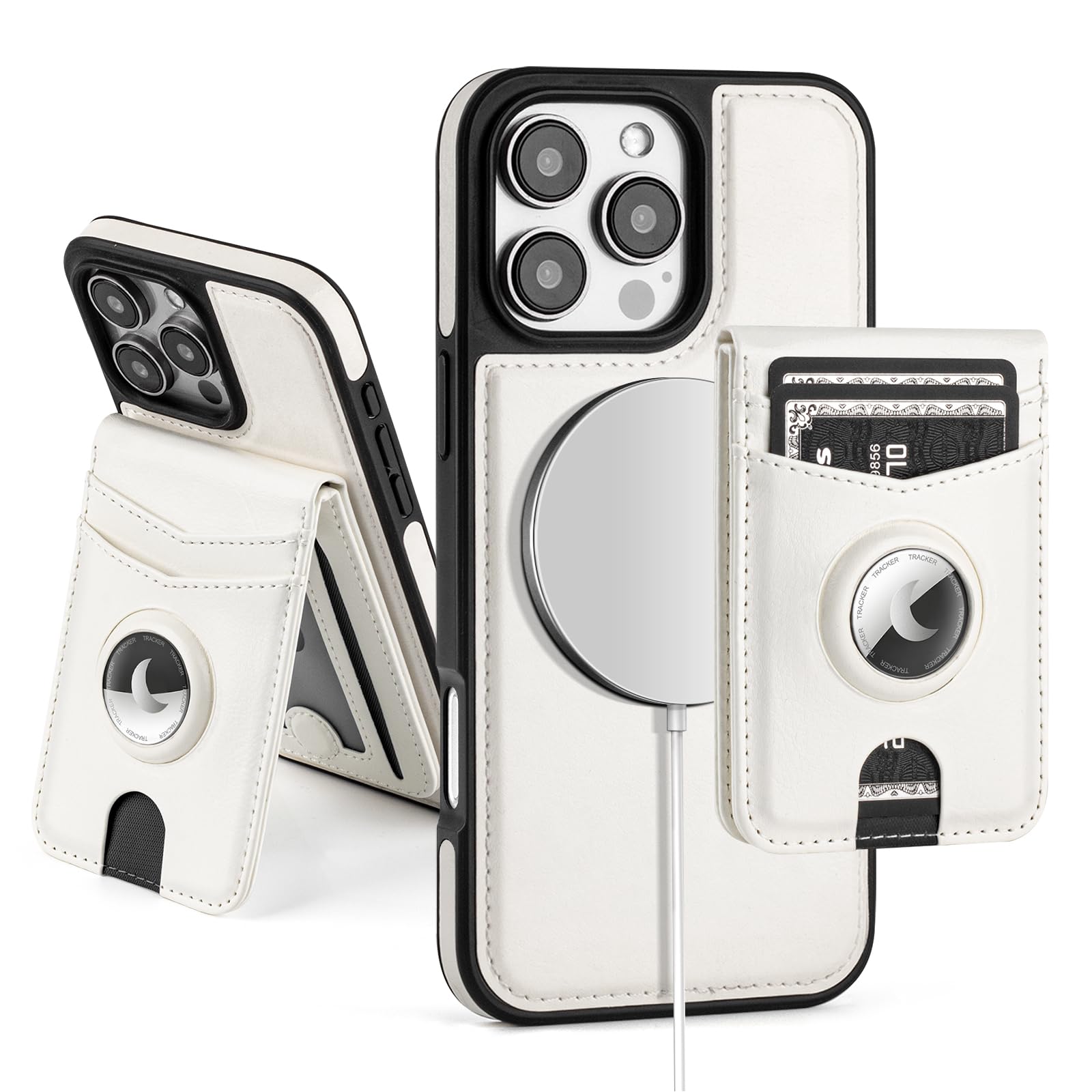 MagSafe Wallet Case iPhone 16 Pro Max – RFID, AirTag, Kickstand - Abbycart