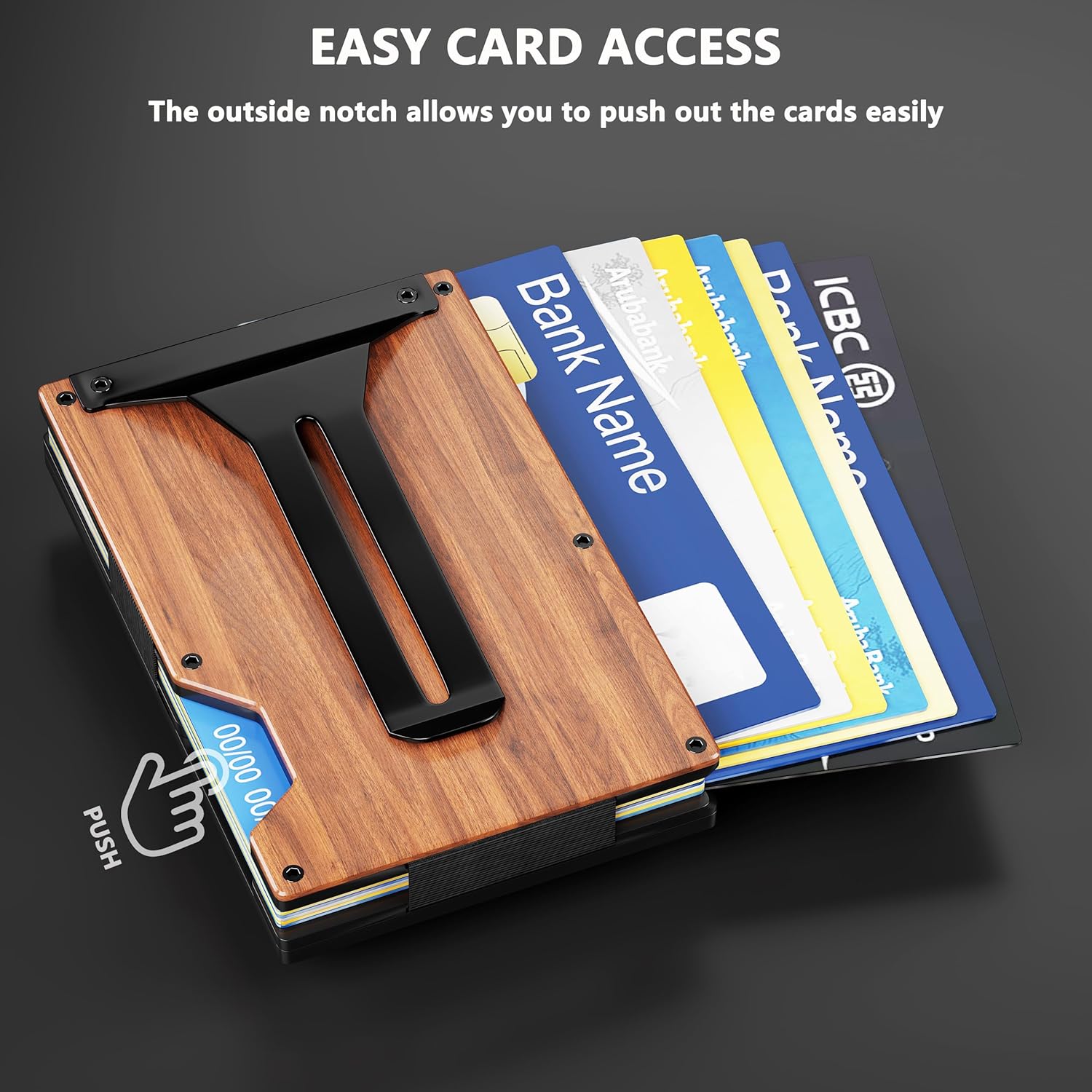 MagSafe Wallet for iPhone 15/14/13 – RFID Blocking, AirTag Holder & Money Clip - Abbycart