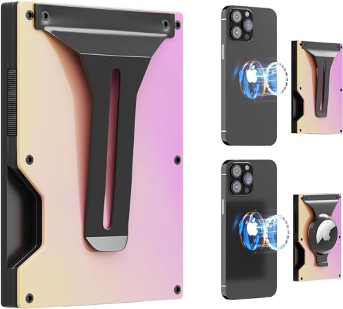 MagSafe Wallet for iPhone 15/14/13 – RFID Blocking, AirTag Holder & Money Clip