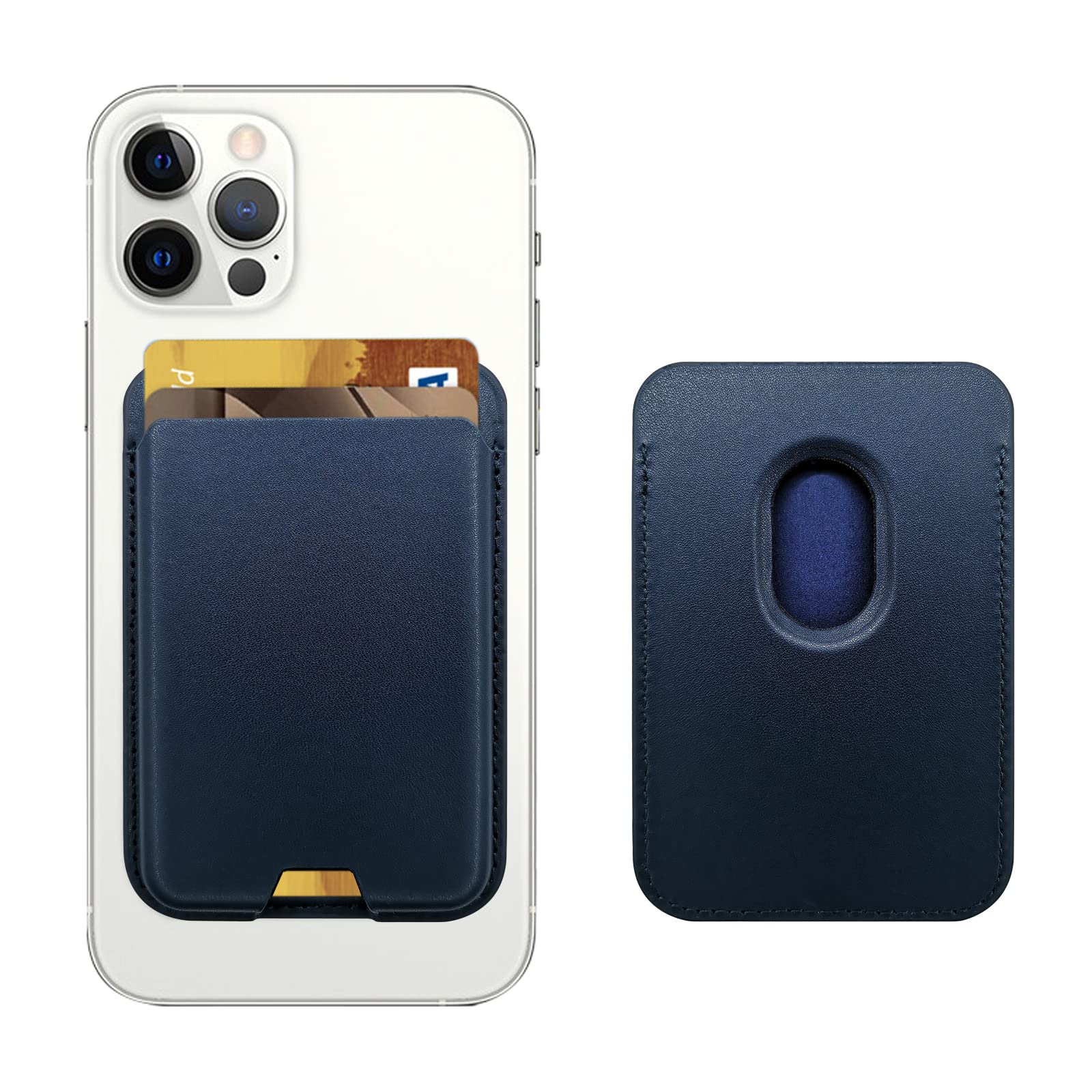 MagSafe Wallet for iPhone | Magnetic Leather Card Holder Compatible with iPhone 17 16 15 14 13 12 Pro Max Slim Wallet Gift for Him