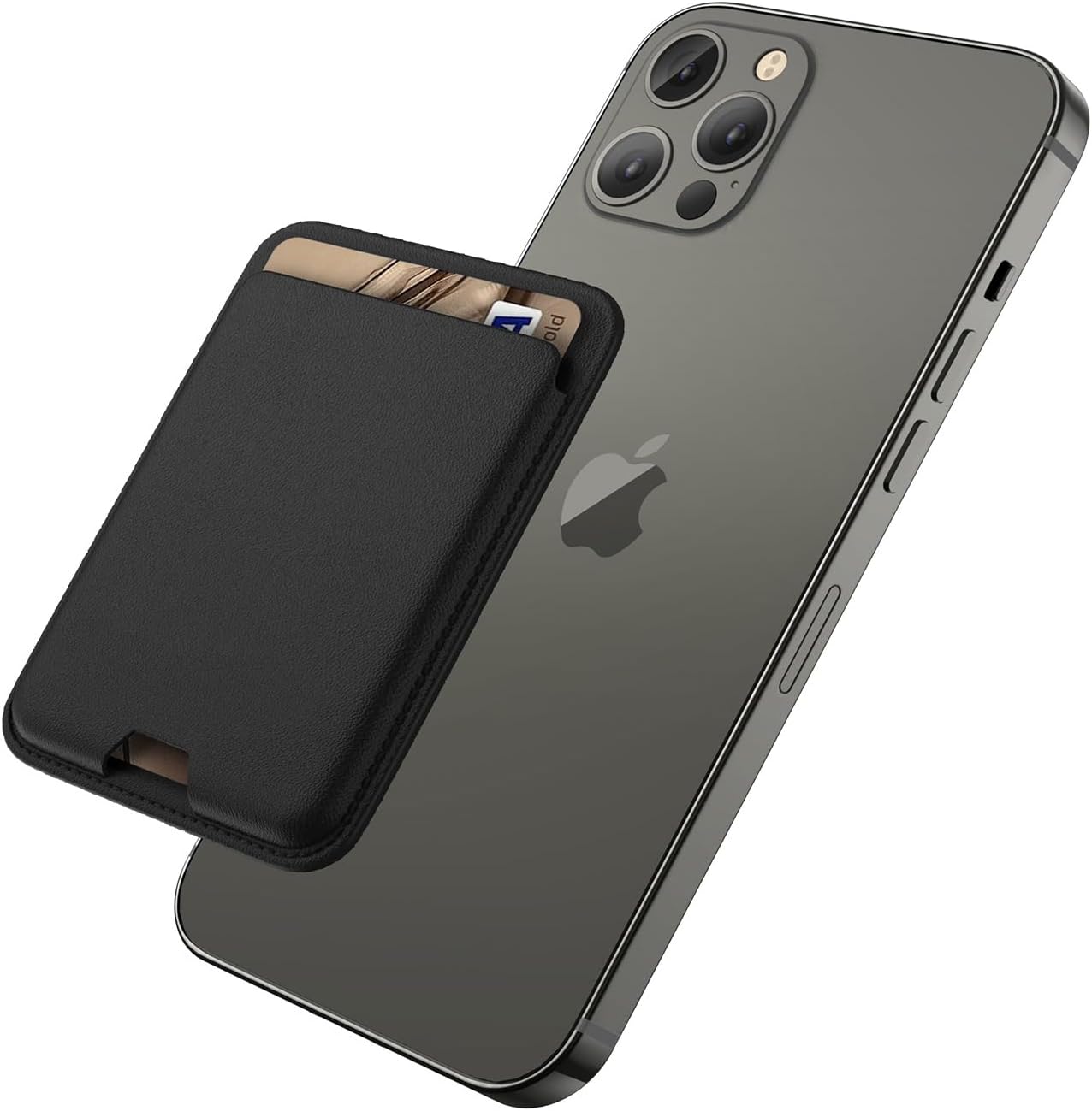 MagSafe Wallet for iPhone | Magnetic Leather Card Holder Compatible with iPhone 17 16 15 14 13 12 Pro Max Slim Wallet Gift for Him