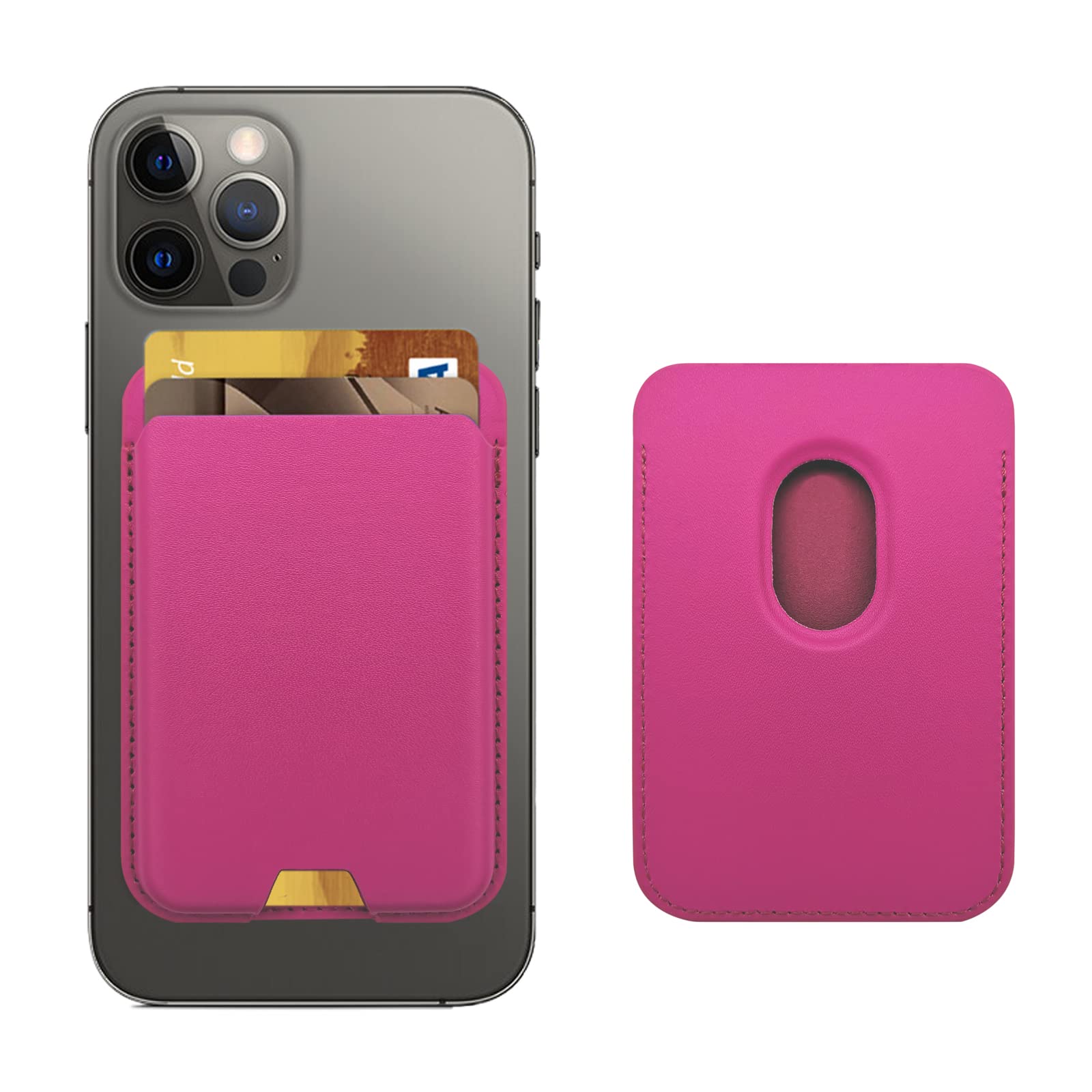 MagSafe Wallet for iPhone | Magnetic Leather Card Holder Compatible with iPhone 17 16 15 14 13 12 Pro Max Slim Wallet Gift for Him