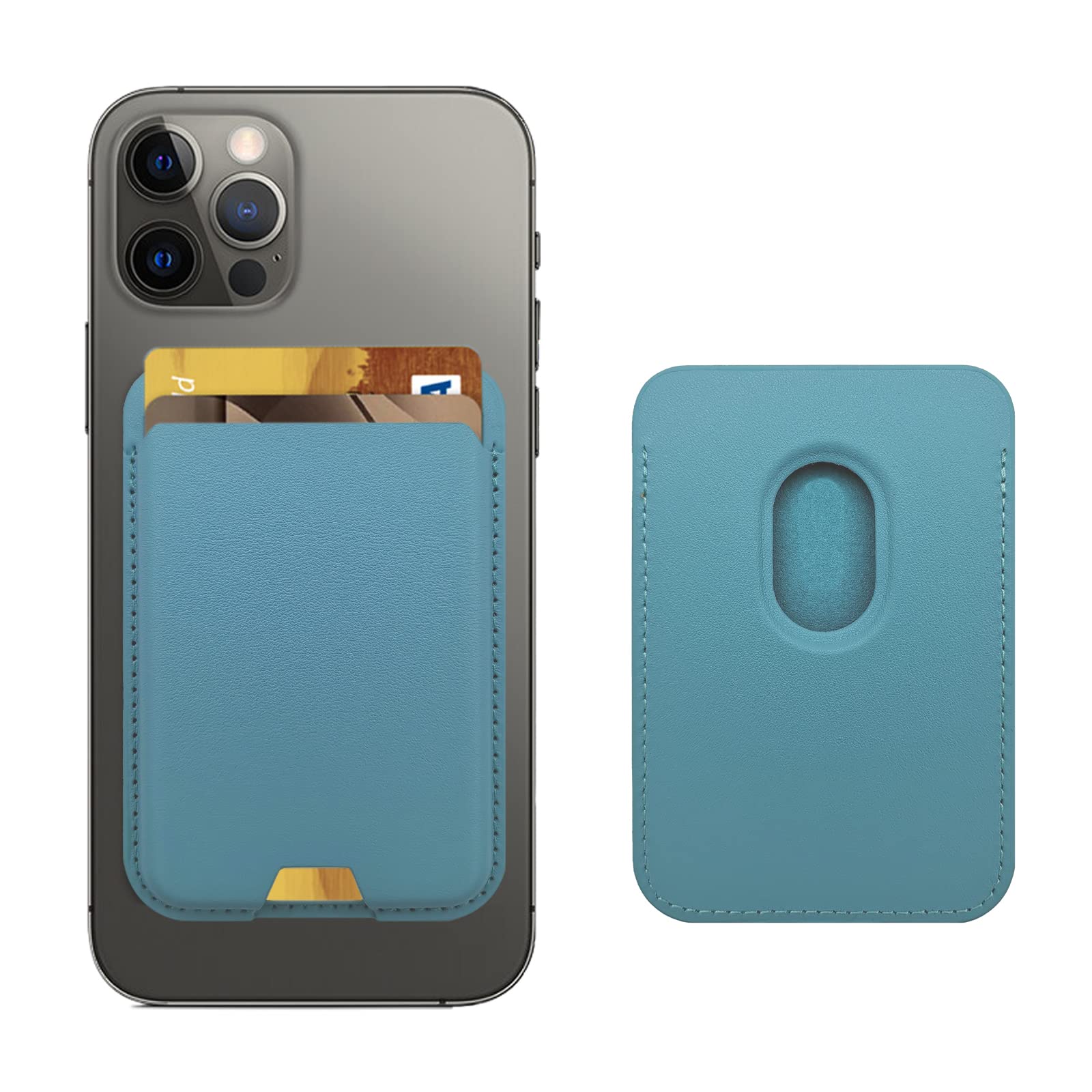 MagSafe Wallet for iPhone | Magnetic Leather Card Holder Compatible with iPhone 17 16 15 14 13 12 Pro Max Slim Wallet Gift for Him