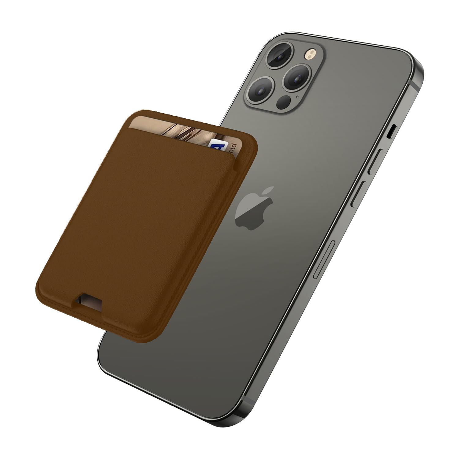 MagSafe Wallet for iPhone | Magnetic Leather Card Holder Compatible with iPhone 17 16 15 14 13 12 Pro Max Slim Wallet Gift for Him