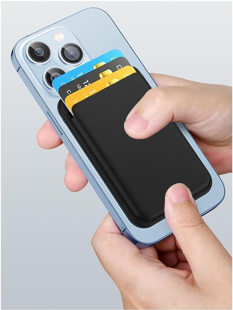 MagSafe Wallet for iPhone | Magnetic Leather Card Holder Compatible with iPhone 17 16 15 14 13 12 Pro Max Slim Wallet Gift for Him