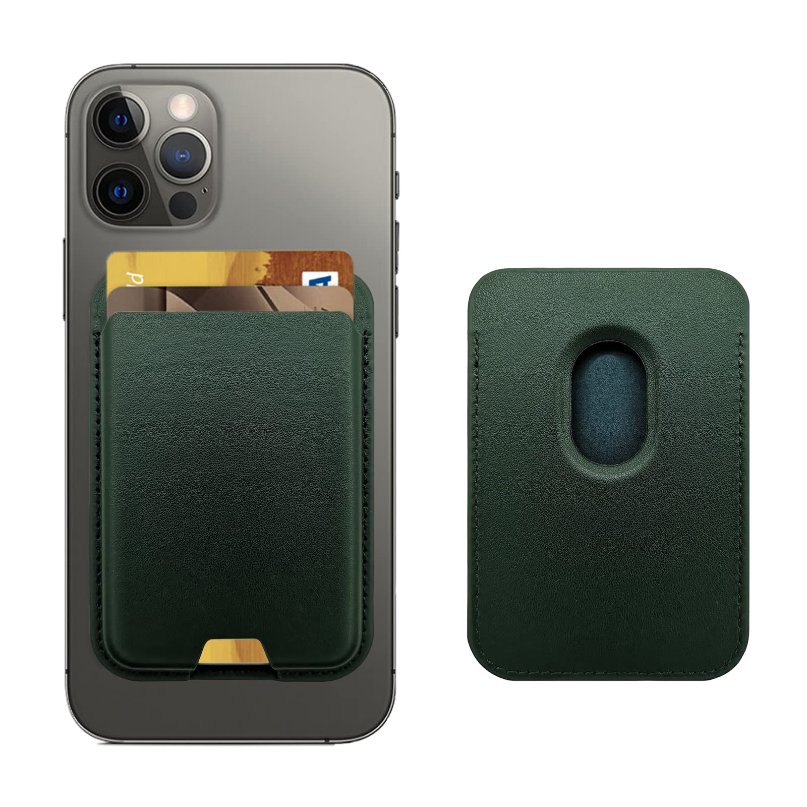 MagSafe Wallet for iPhone | Magnetic Leather Card Holder Compatible with iPhone 17 16 15 14 13 12 Pro Max Slim Wallet Gift for Him