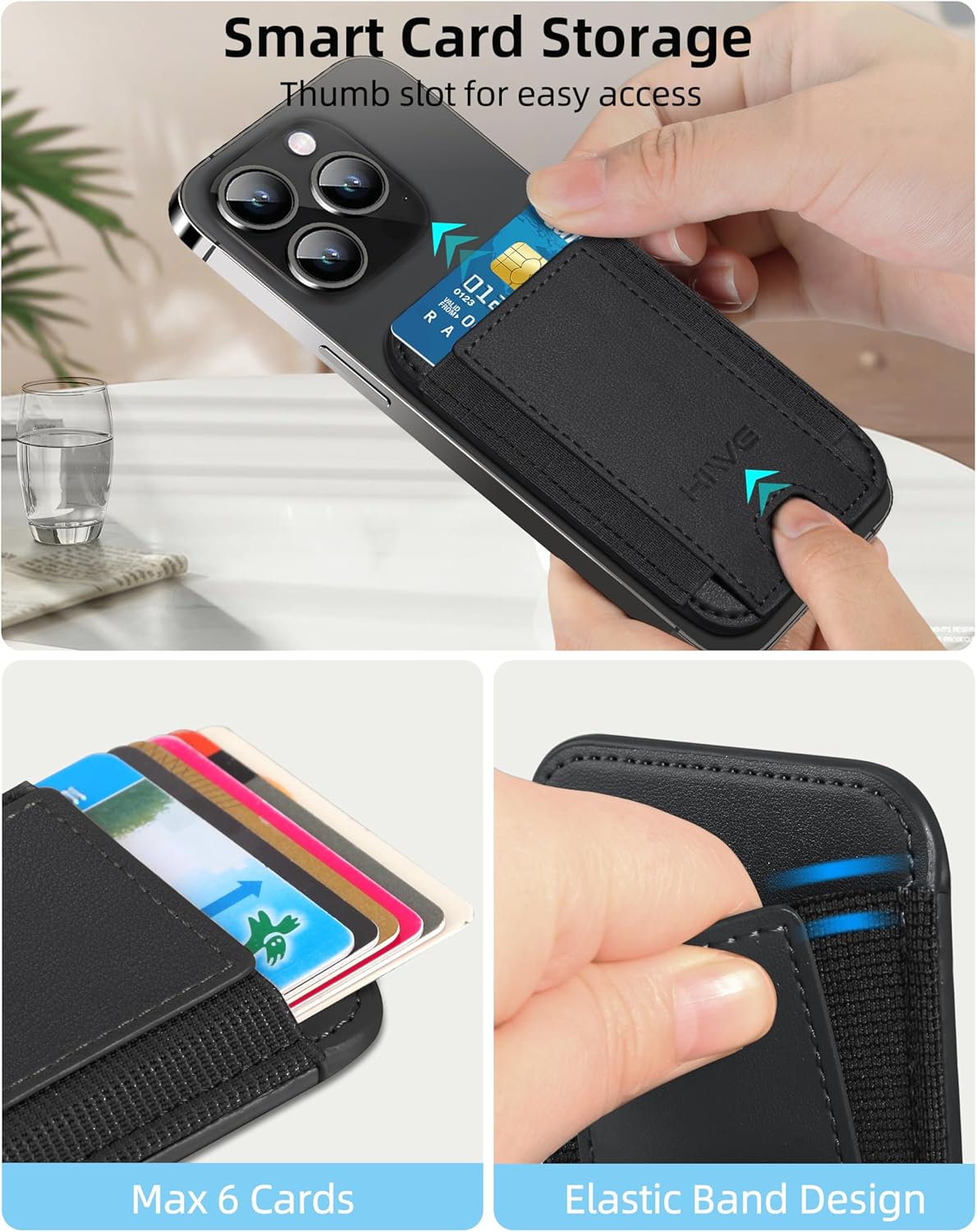 MagSafe Wallet for iPhone – Strong Magnetic Slim RFID Card Case - Abbycart