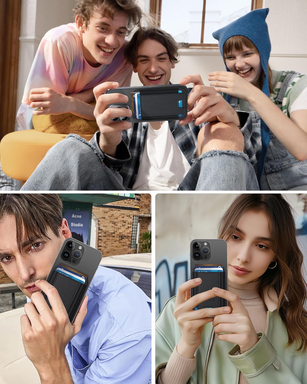 MagSafe Wallet for iPhone – Strong Magnetic Slim RFID Card Case - Abbycart