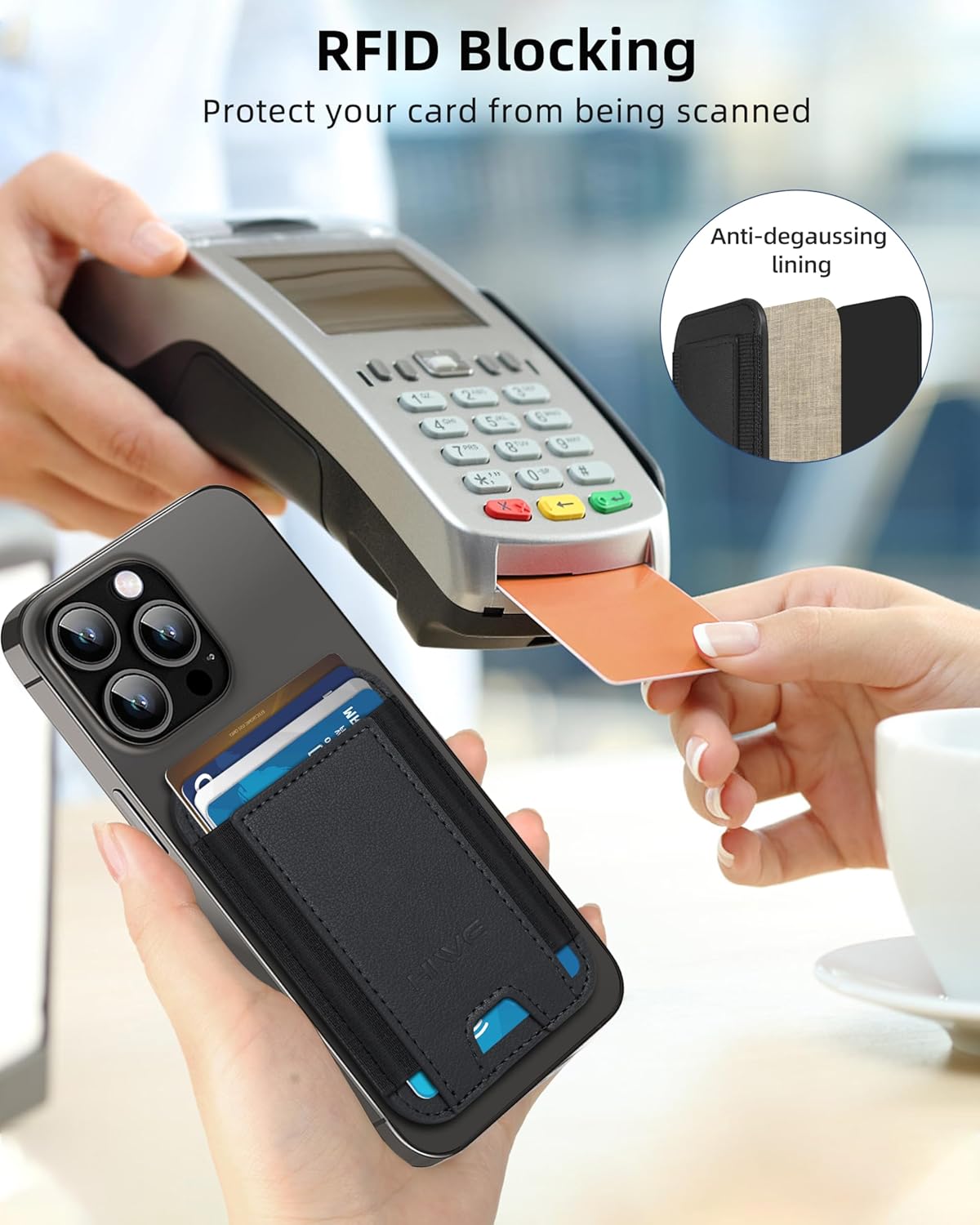 MagSafe Wallet for iPhone – Strong Magnetic Slim RFID Card Case - Abbycart