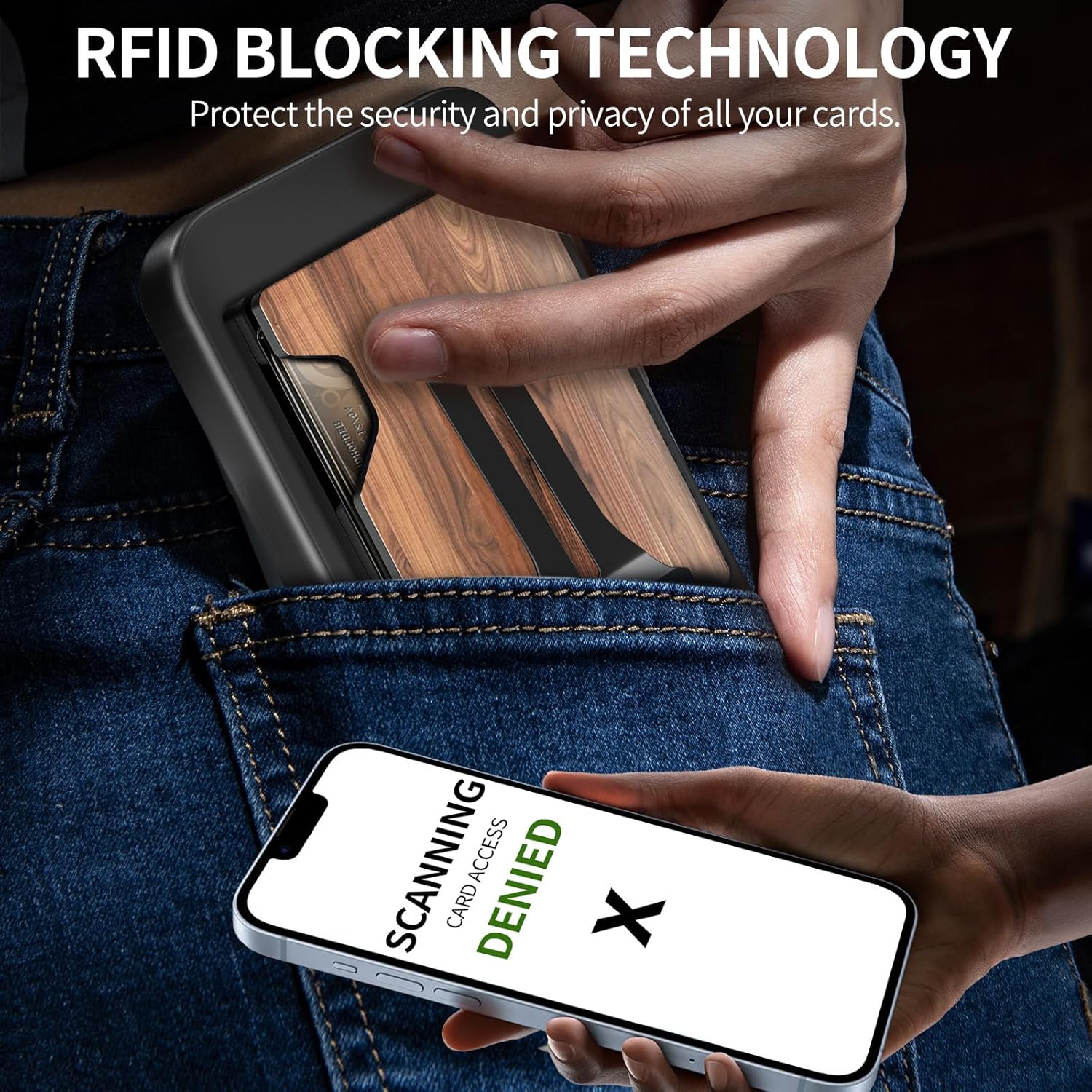 MagSafe Wallet for iPhone with AirTag Holder – RFID Blocking Metal Card Holder with Money Clip - Abbycart