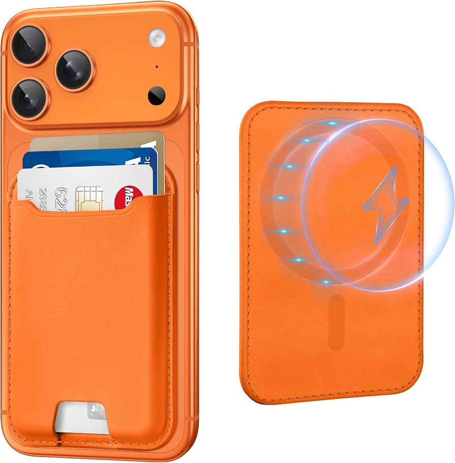MagSafe Wallet Magnetic Card Holder iPhone RFID Leather Slim