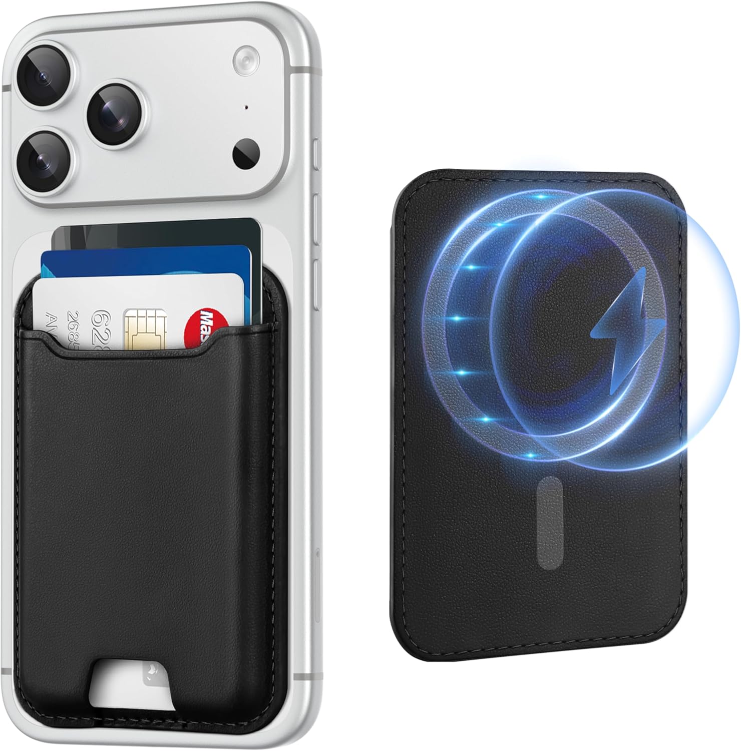 MagSafe Wallet Magnetic Card Holder iPhone RFID Leather Slim