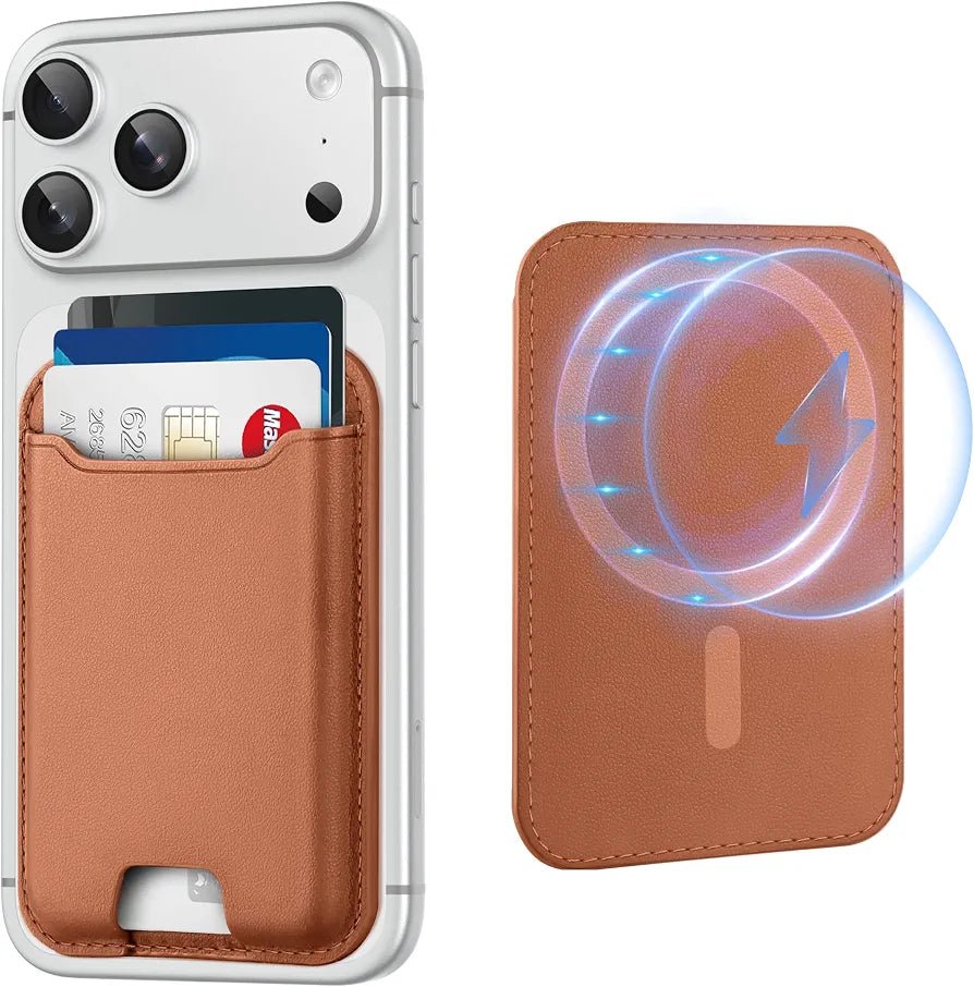 MagSafe Wallet Magnetic Card Holder iPhone RFID Leather Slim