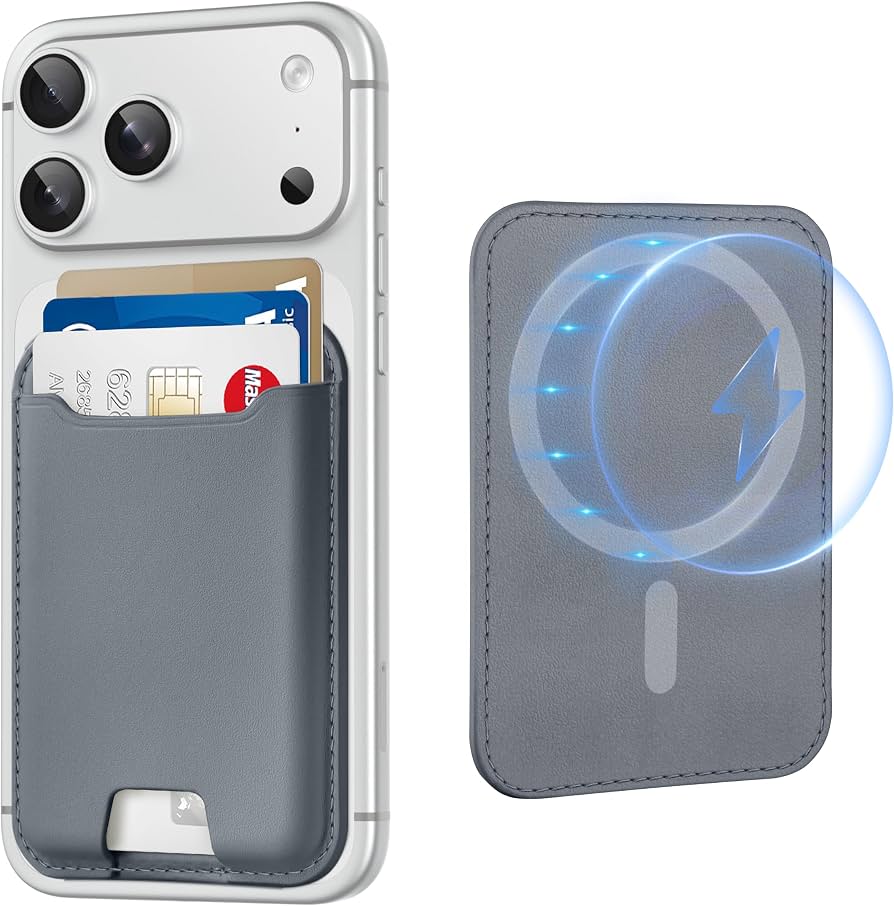 MagSafe Wallet Magnetic Card Holder iPhone RFID Leather Slim