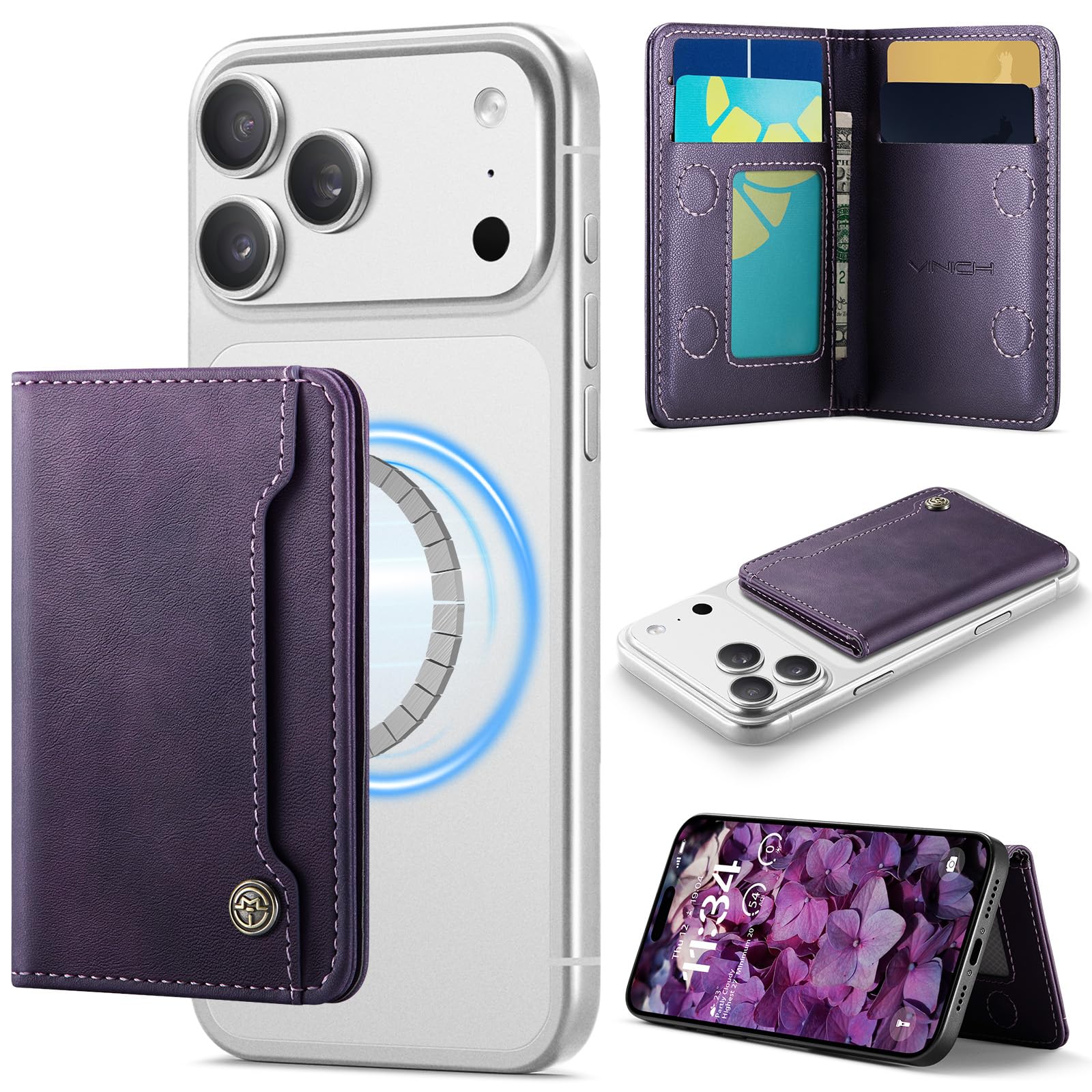 MagSafe Wallet Magnetic Card Holder iPhone RFID Slim