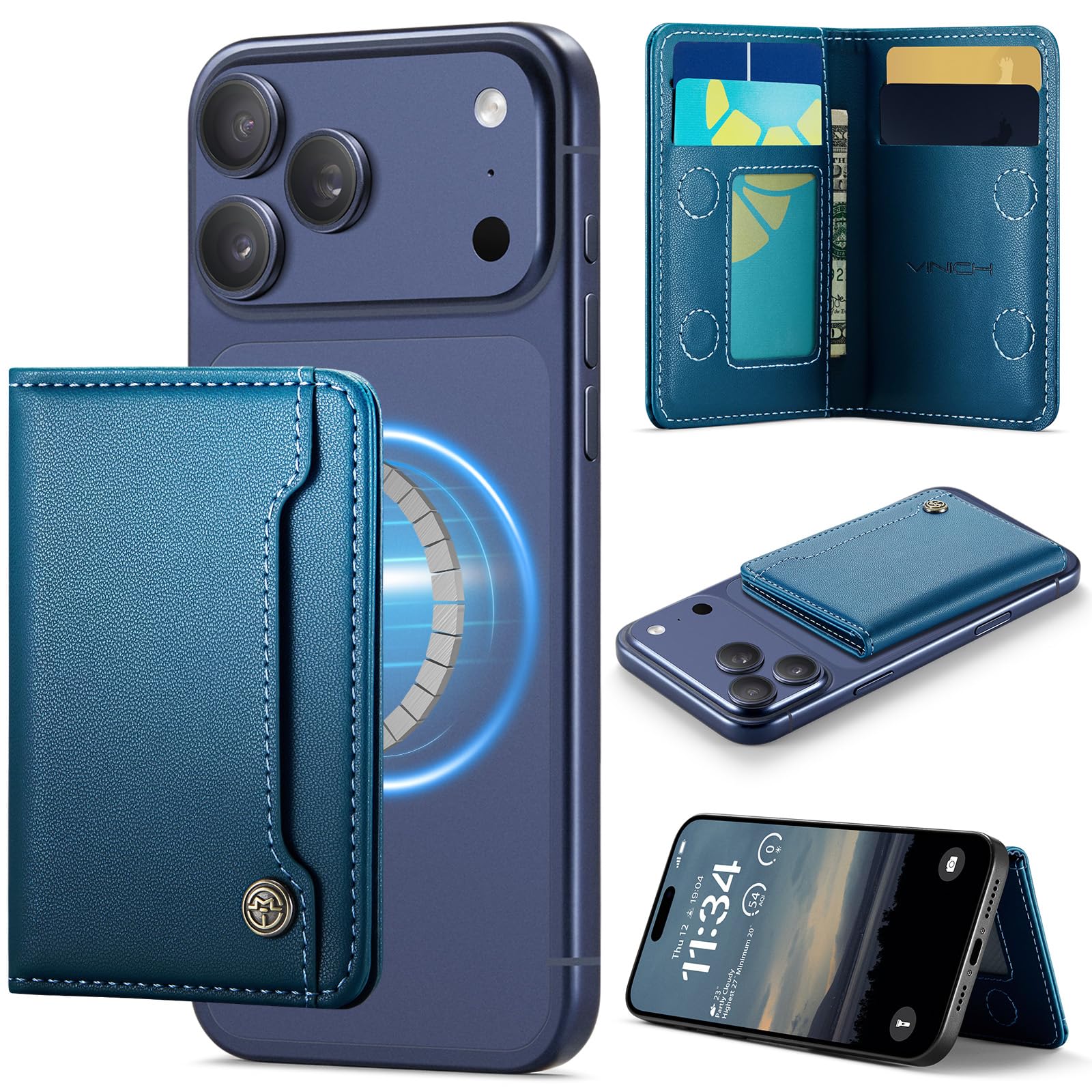MagSafe Wallet Magnetic Card Holder iPhone RFID Slim