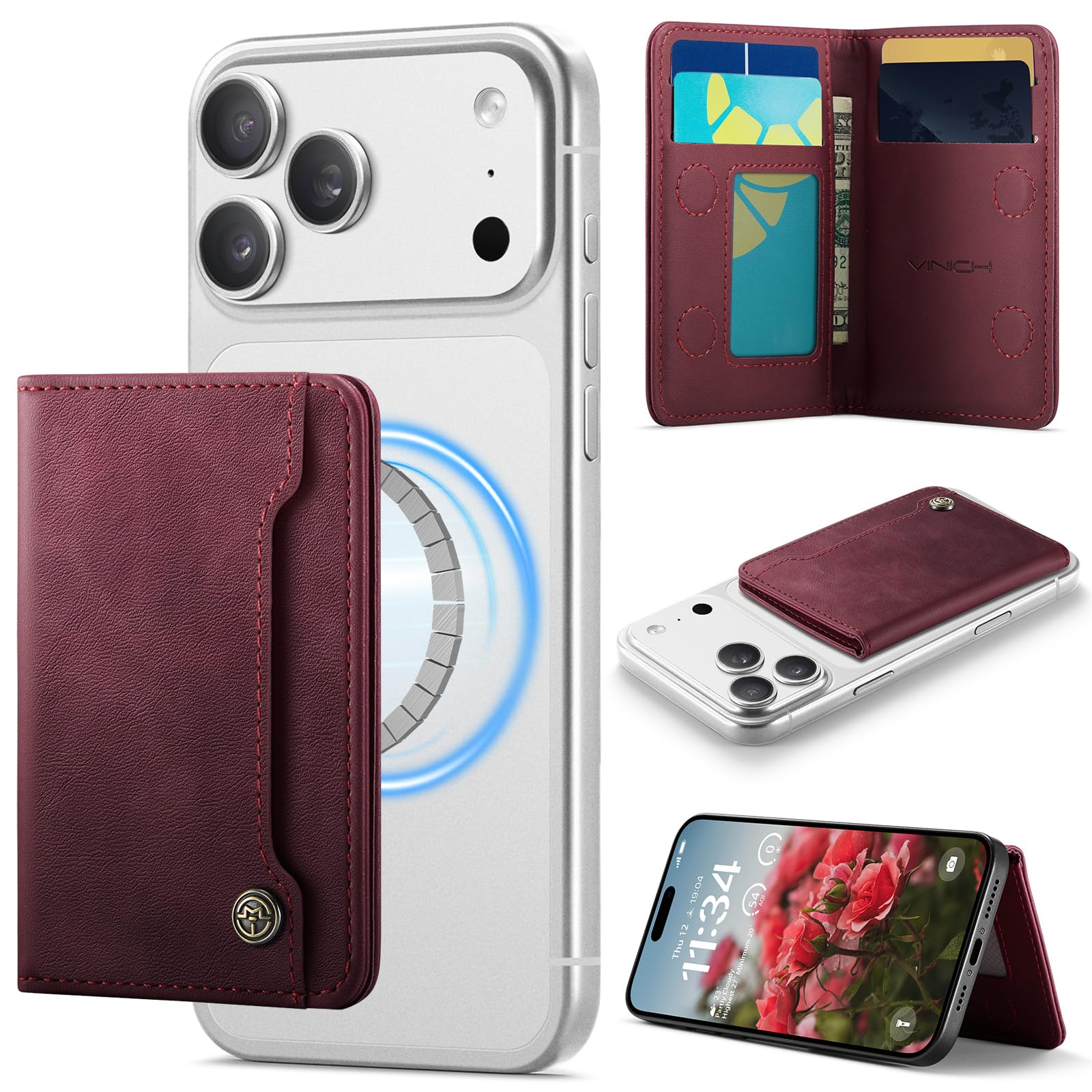 MagSafe Wallet Magnetic Card Holder iPhone RFID Slim