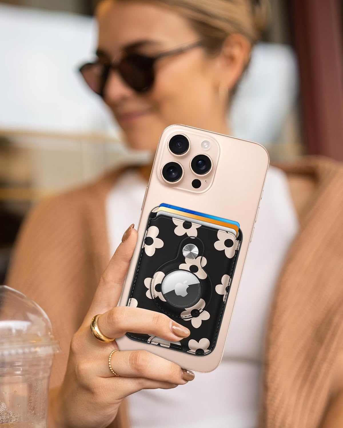 MagSafe Wallet with AirTag Holder – RFID Blocking Card Holder for Women - Abbycart