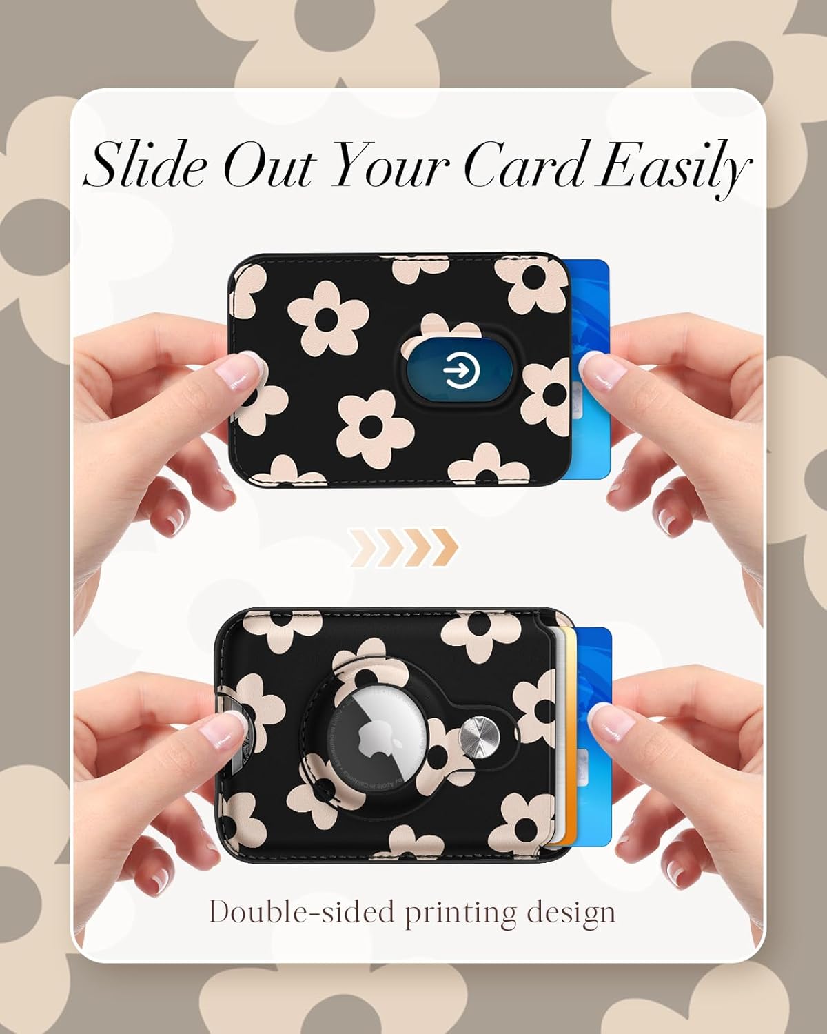 MagSafe Wallet with AirTag Holder – RFID Blocking Card Holder for Women - Abbycart