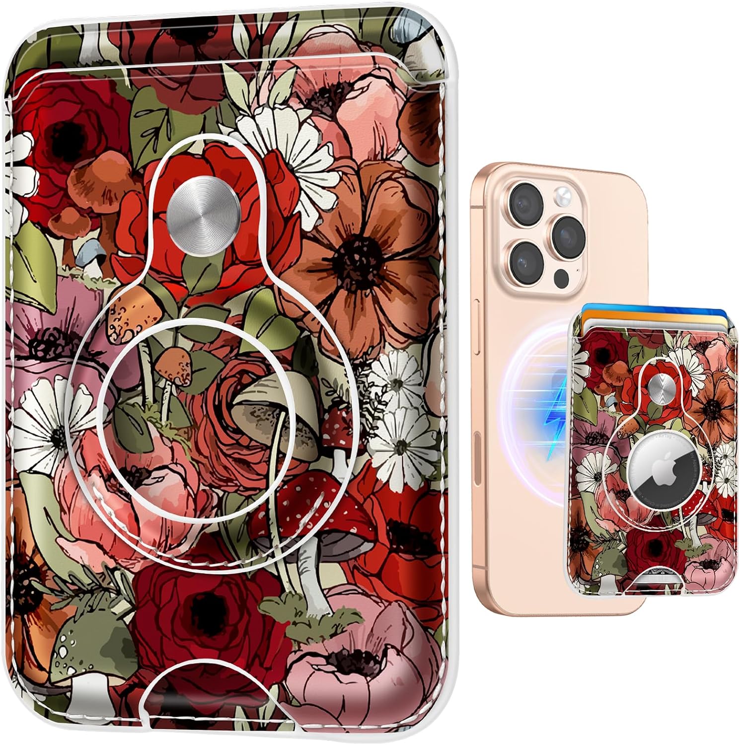 MagSafe Wallet with AirTag Holder – RFID Blocking Card Holder for Women - Abbycart