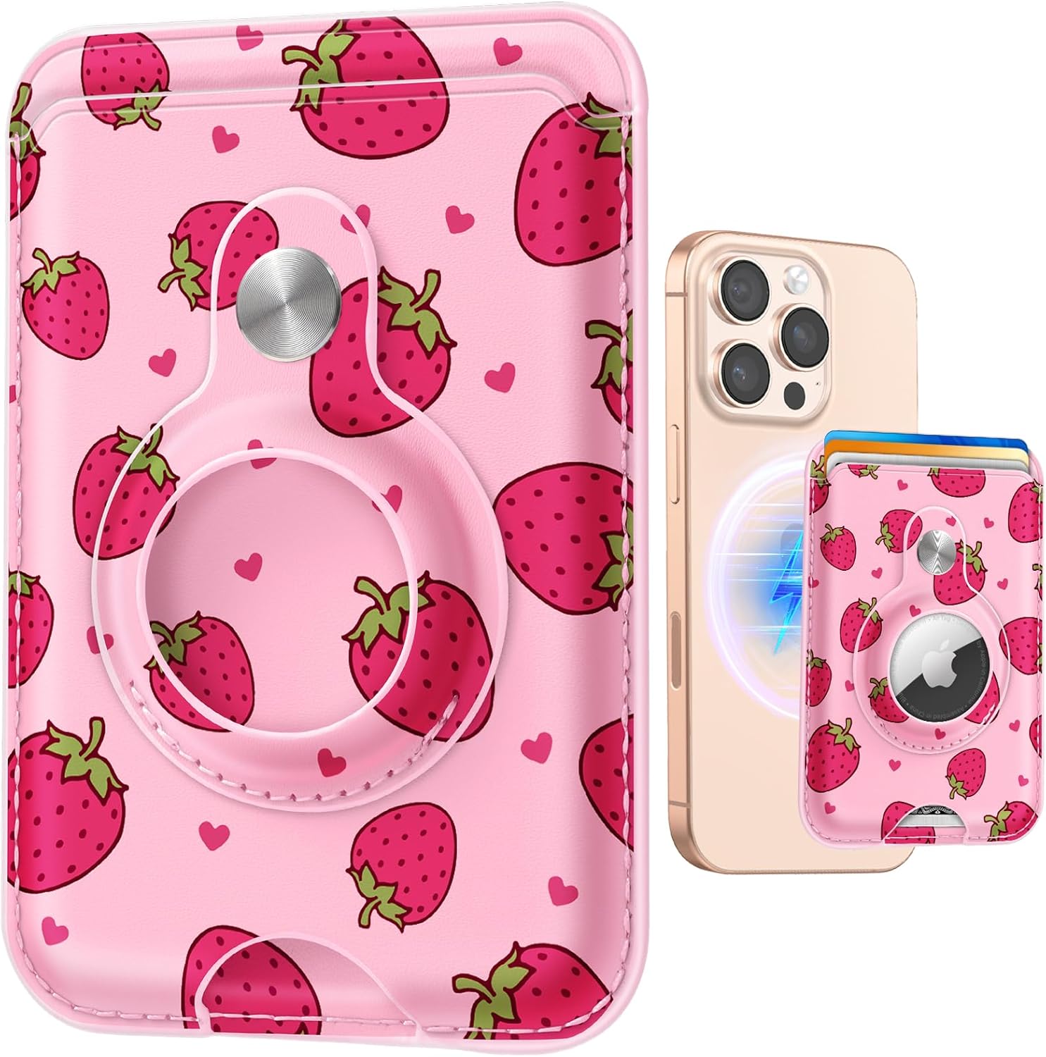 MagSafe Wallet with AirTag Holder – RFID Blocking Card Holder for Women - Abbycart