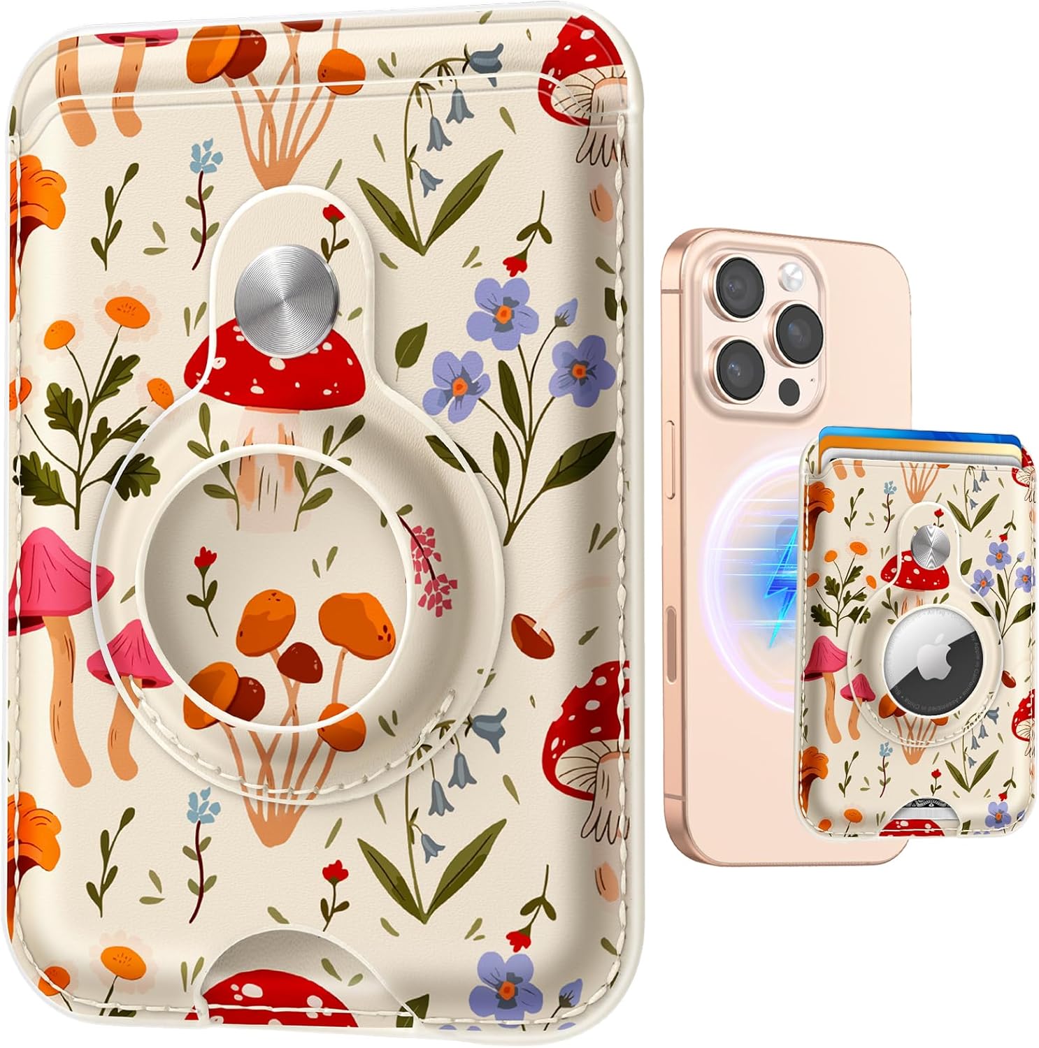 MagSafe Wallet with AirTag Holder – RFID Blocking Card Holder for Women - Abbycart