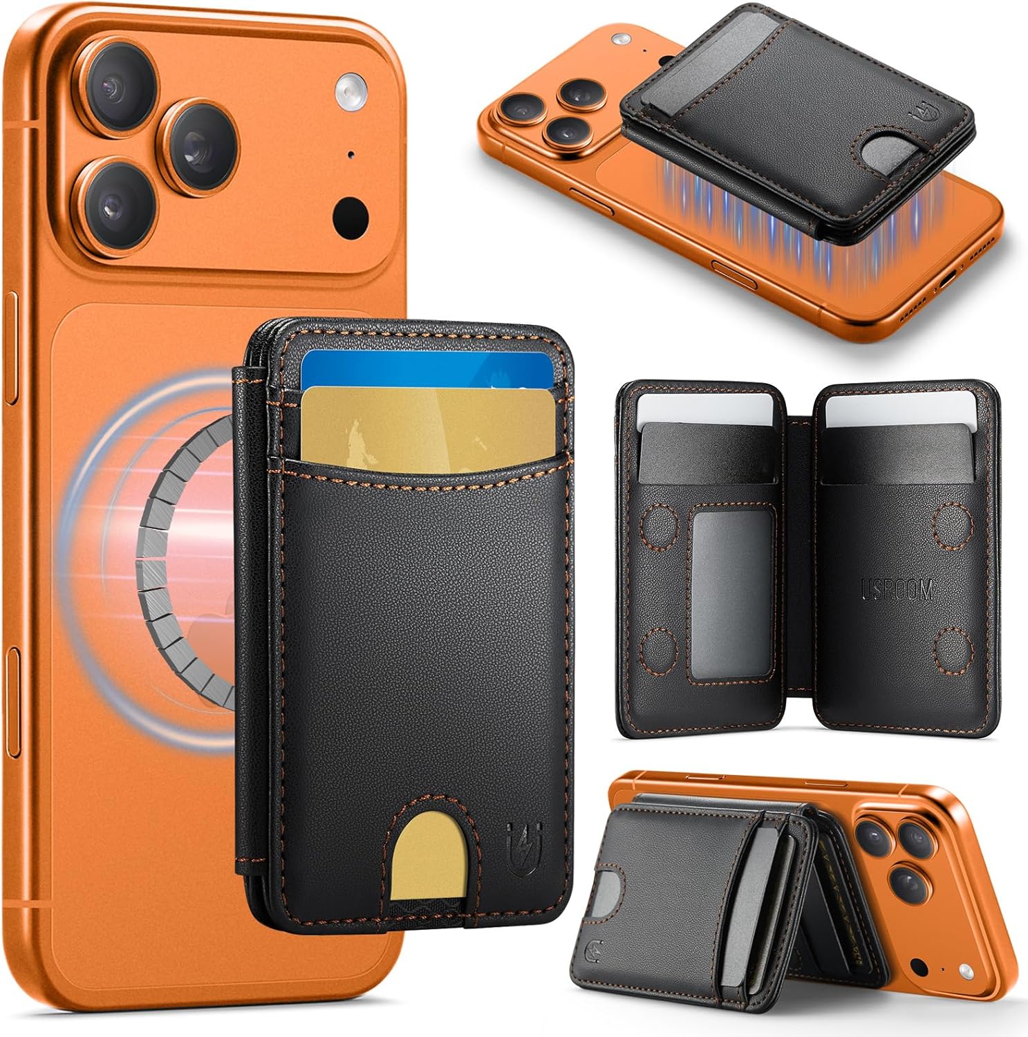 MagSafe Wallet with RFID Blocking – Slim Leather Card Holder - Abbycart