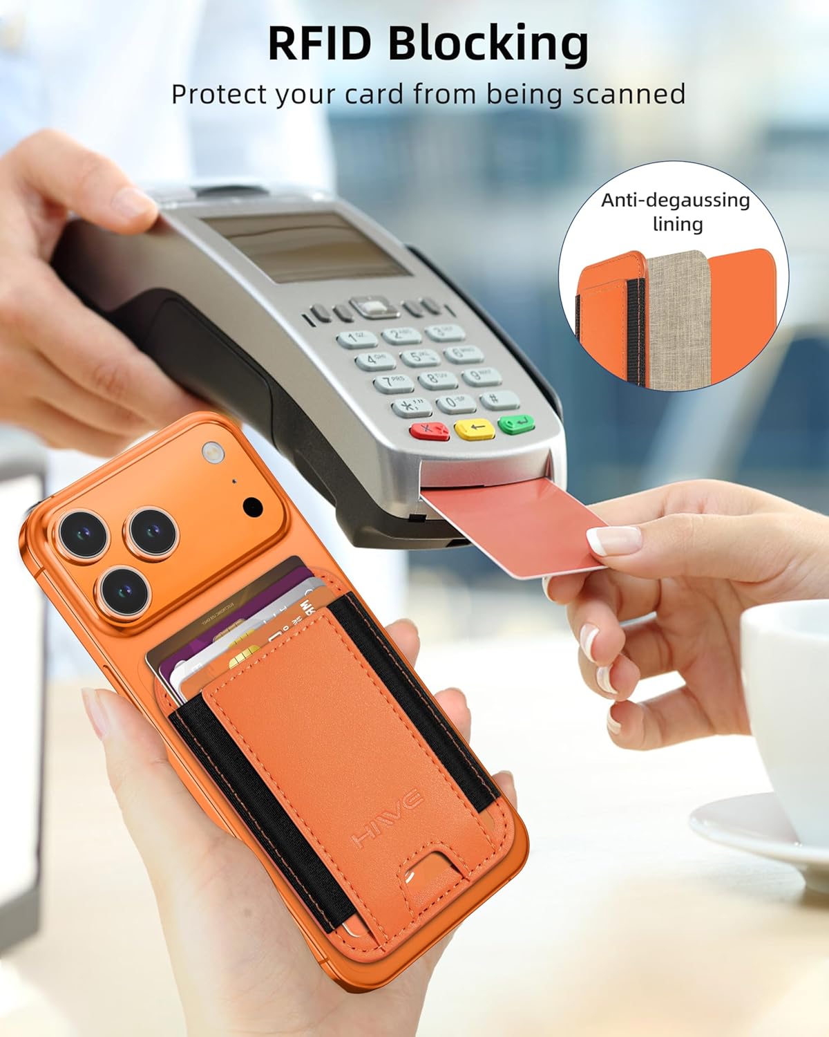 MagSafe Wallet for iPhone RFID Blocking Slim Magnetic Card Holder