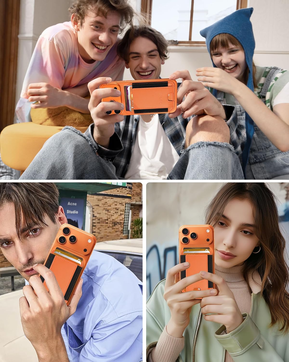 MagSafe Wallet for iPhone RFID Blocking Slim Magnetic Card Holder