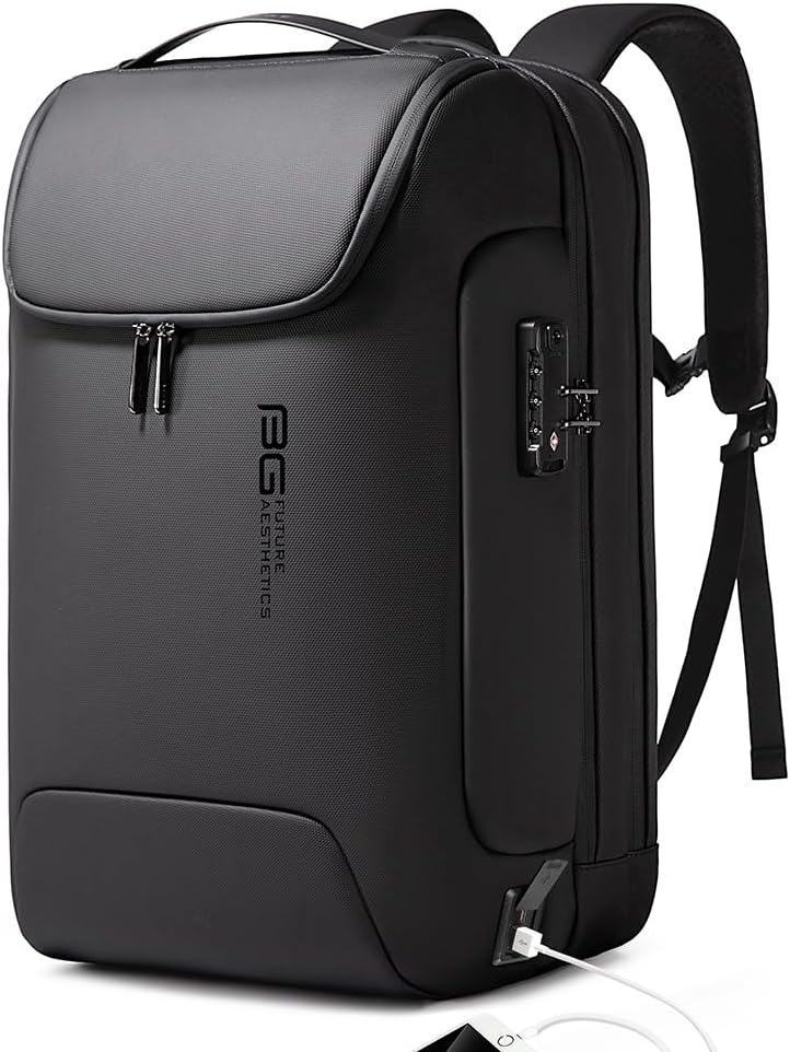 Men's Anti Theft Waterproof Laptop Backpack with USB 17.3