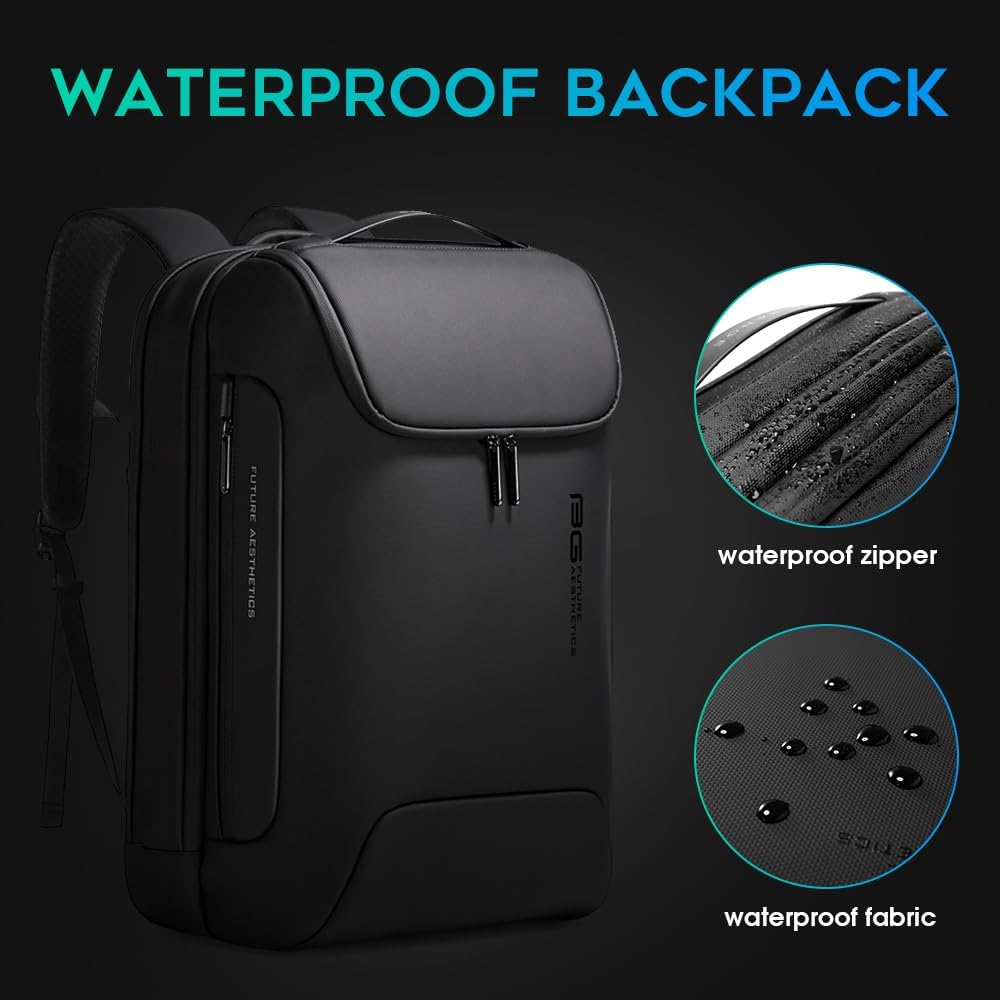 Men's Anti-Theft Backpack,Waterproof Fashion Travel Backpacks,High Tech Backpack with USB3.0 Charging Port,Business Laptop Backpack Fits 17.3 Inch Notebook…