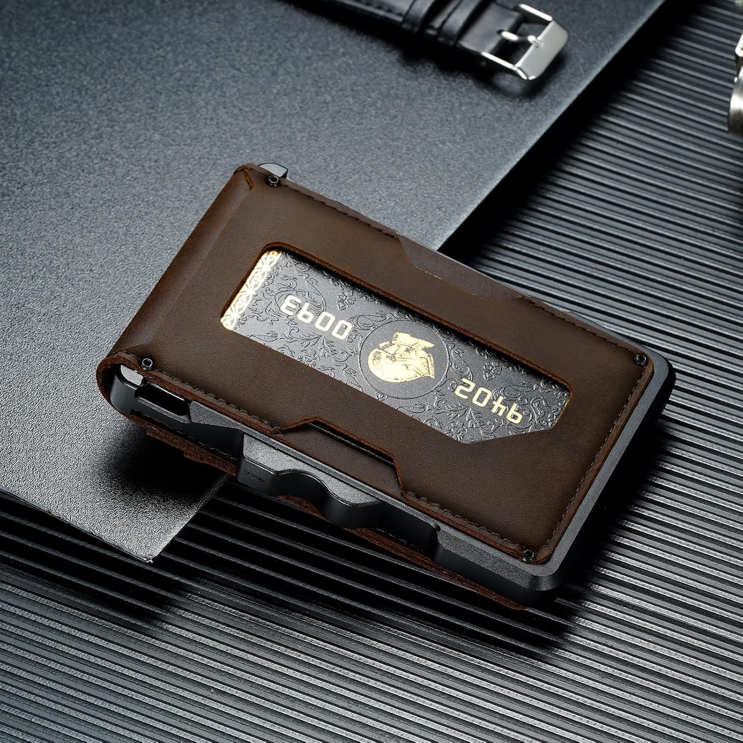 Men’s Slim RFID Leather Wallet with Pop - Up Card Holder - Abbycart