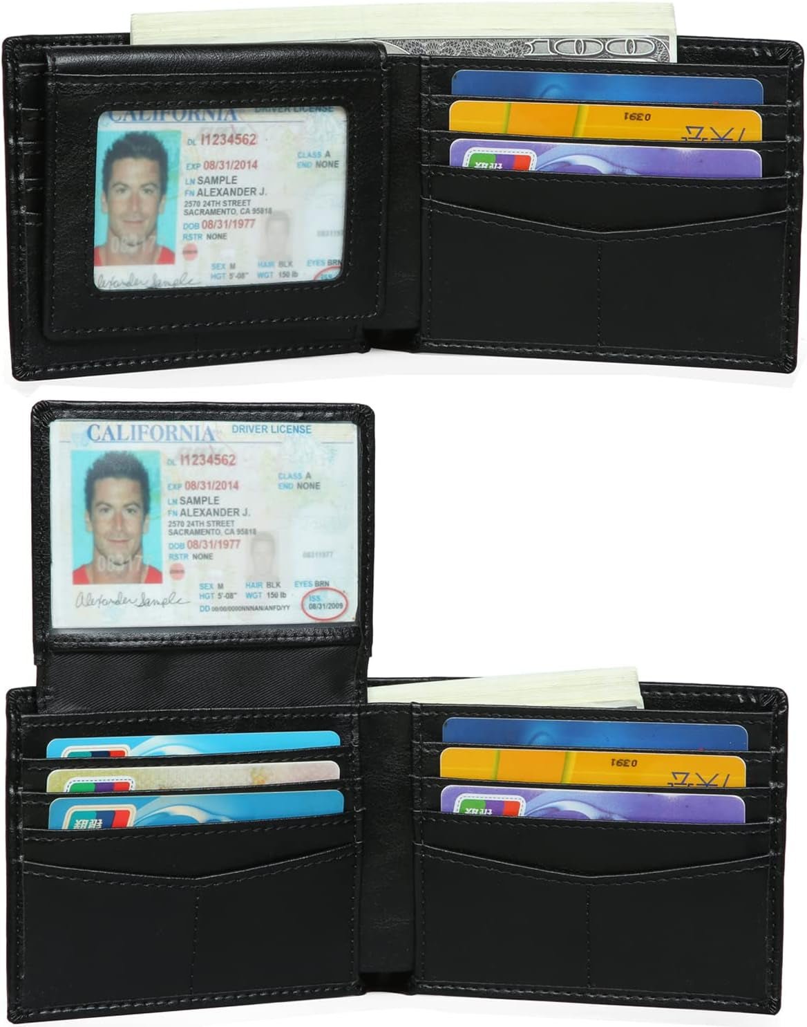 Minimalist Airtag Wallet for Men – RFID Blocking Leather Wallet with AirTag Holder - Abbycart