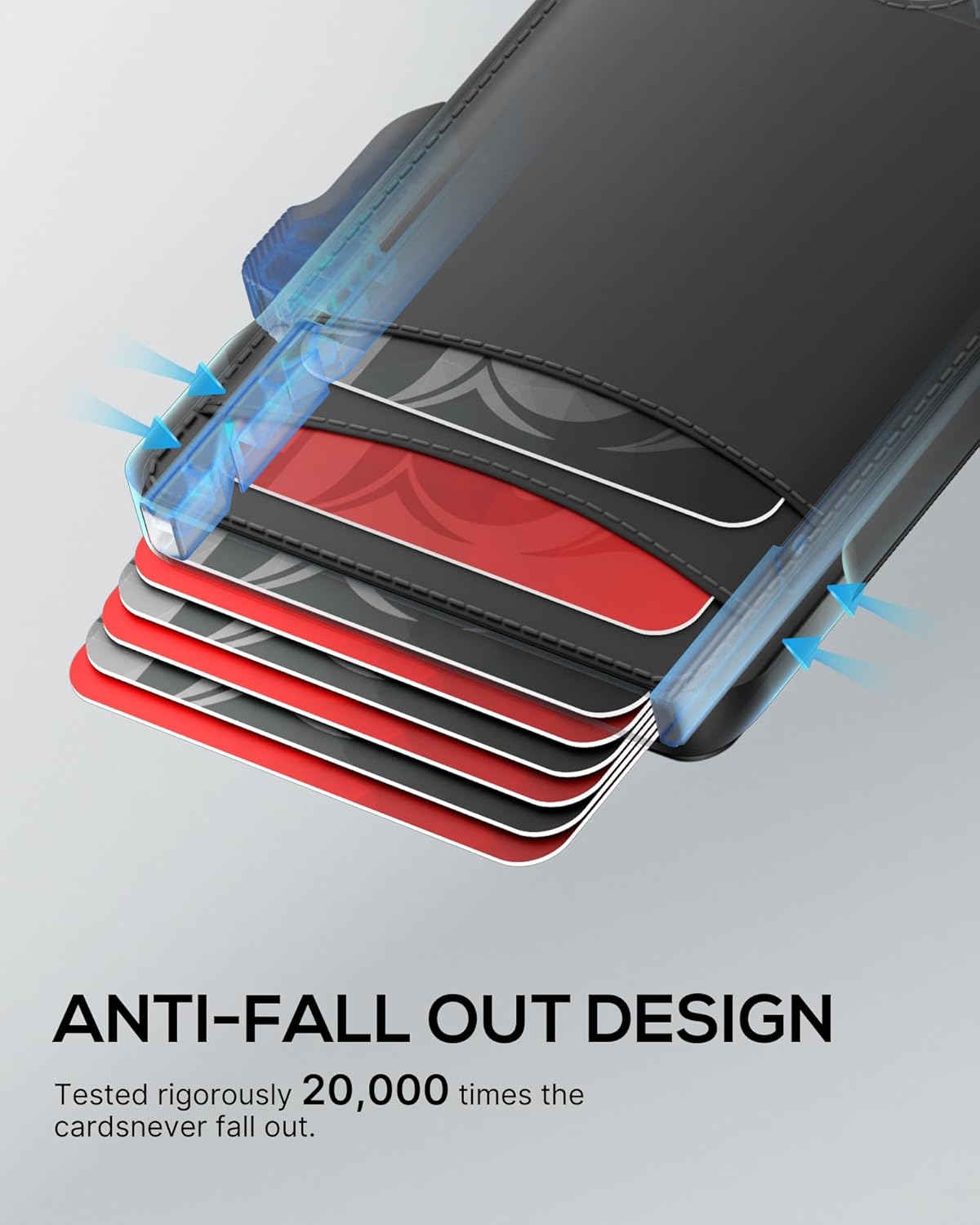 Minimalist Men's RFID Blocking Pop - Up Leather Wallet – Slim Card Holder with Money Clip and ID Window - Abbycart