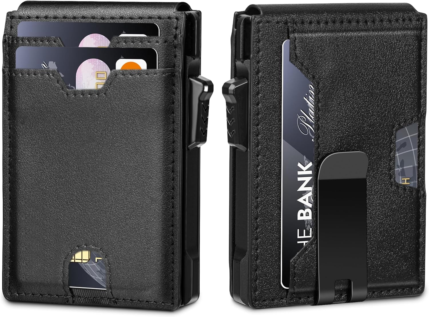 Minimalist Men’s Wallet with Smart Pop - Up Mechanism - Abbycart