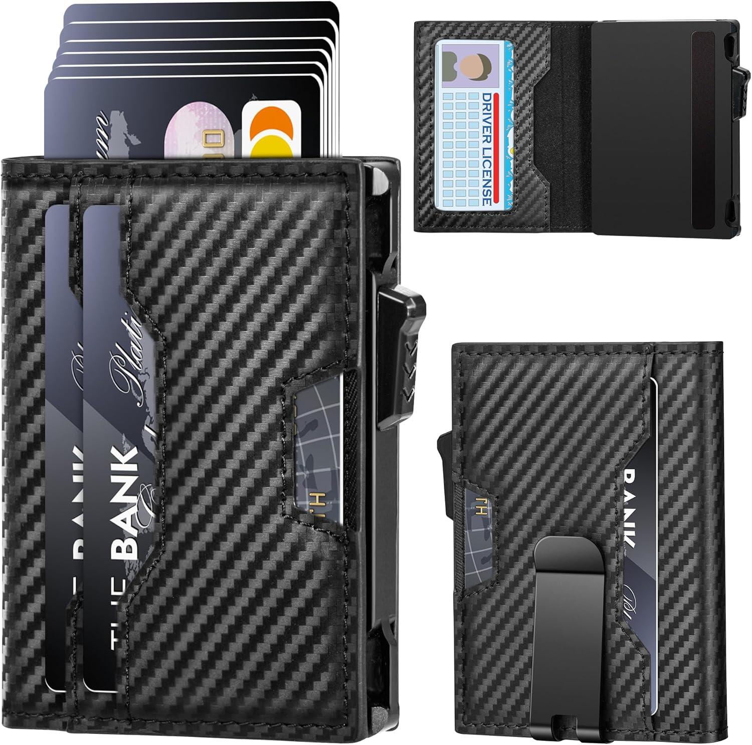 Minimalist Men’s Wallet with Smart Pop - Up Mechanism - Abbycart