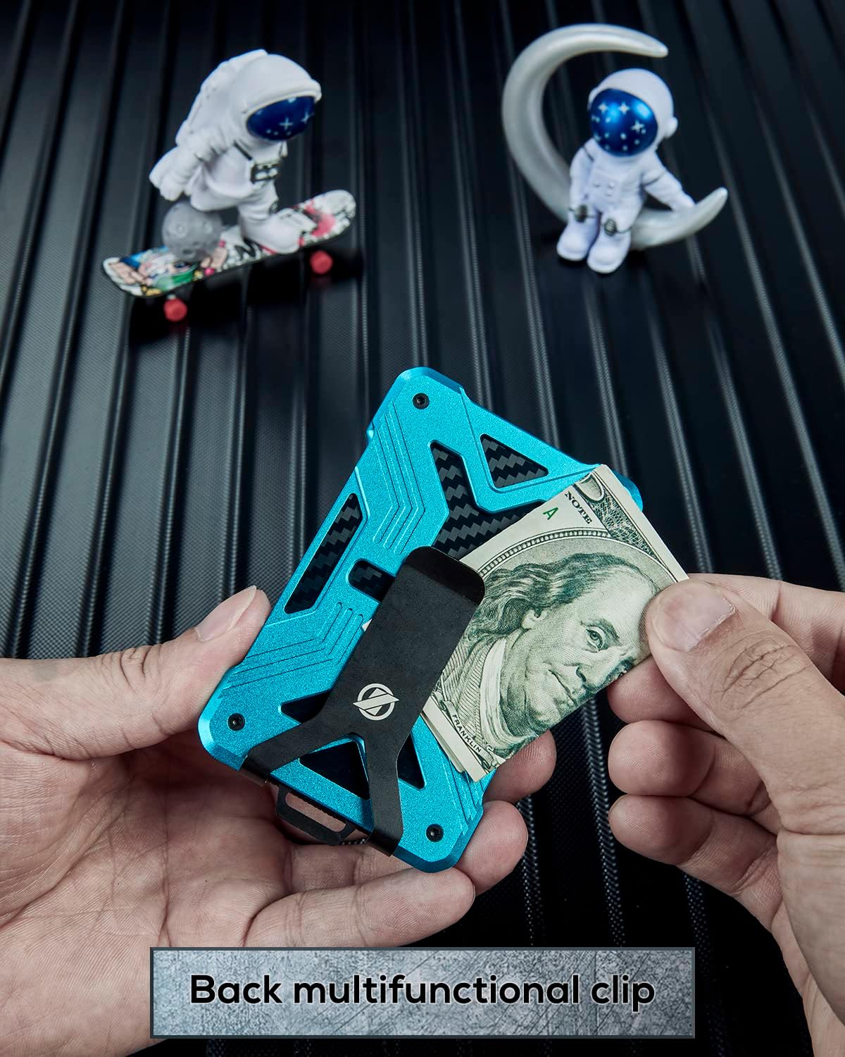 Minimalist Wallet with Airtag Holder,Slim Wallet with Money Clip,Airtag Wallet Men,RFID Blocking Front Pocket Card Holder Wallet - Abbycart